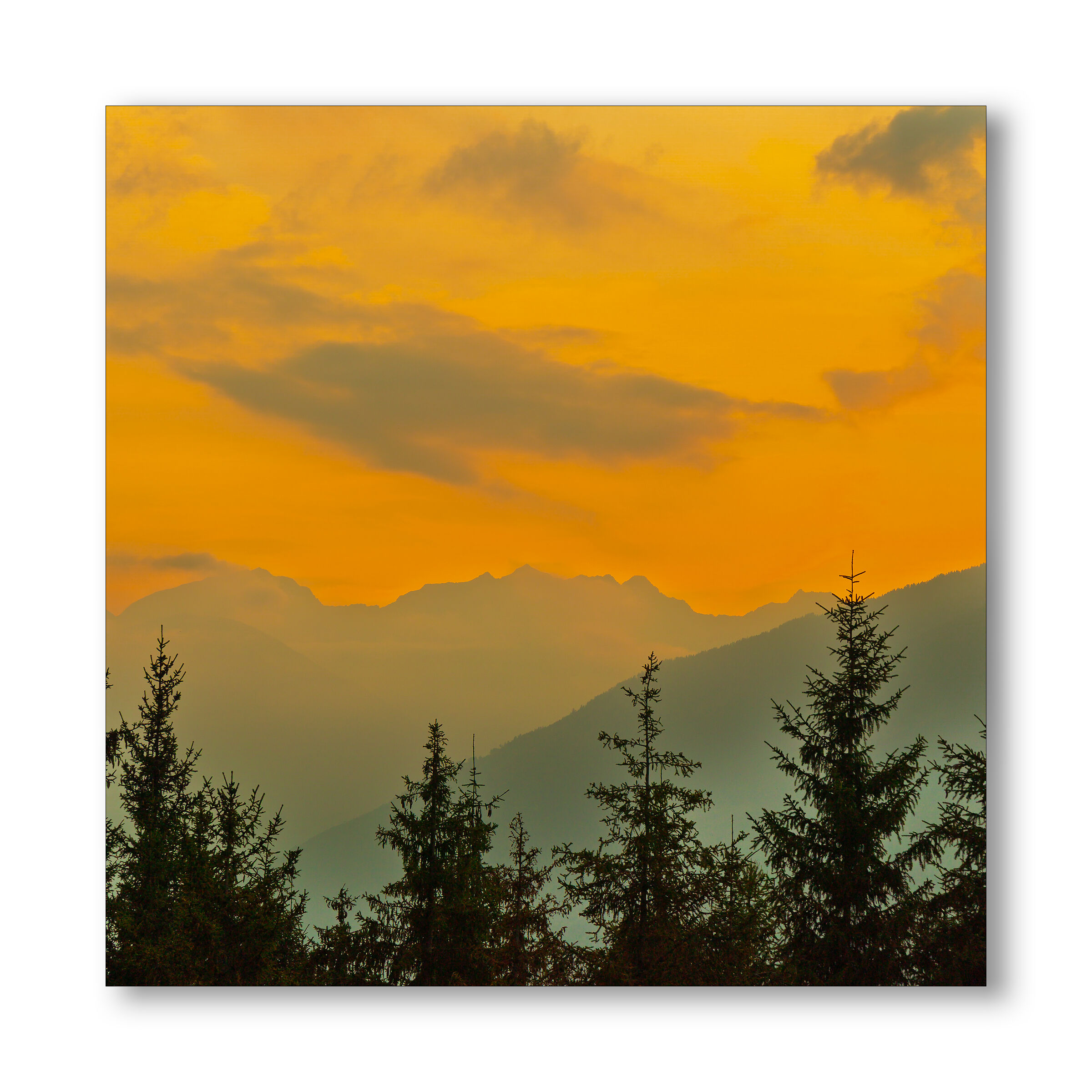 Evening in the mountains