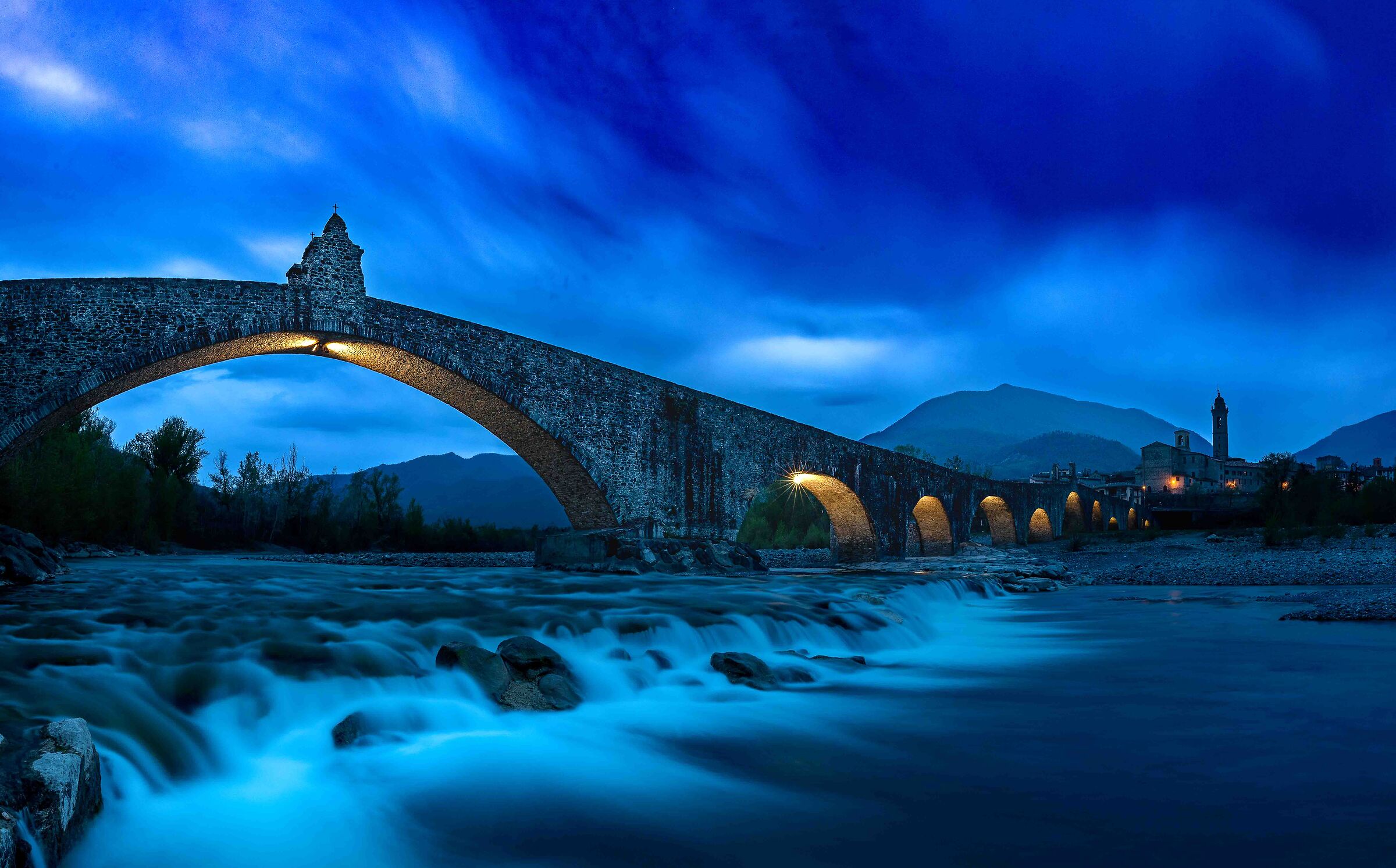 Ora Blu at the Ponte Gobbo in Bobbio