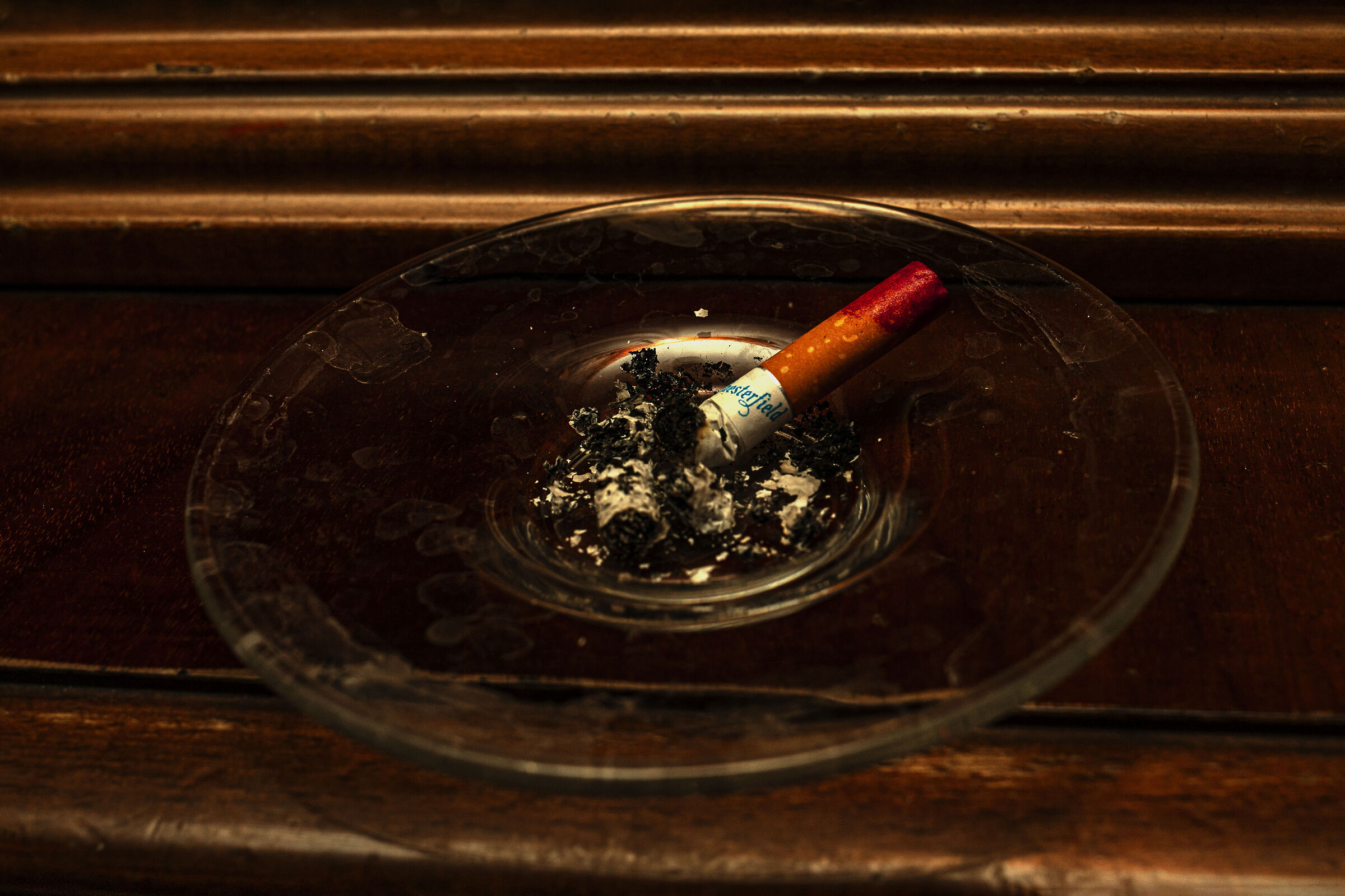 The smoked cigarette