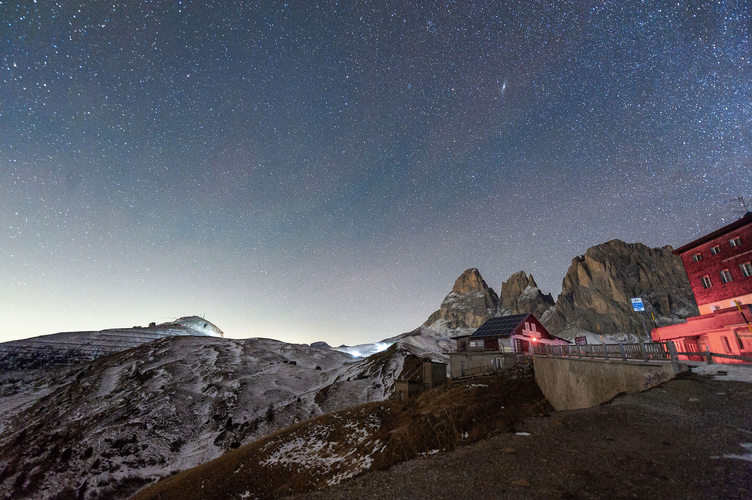 In the "Saddle" until morning