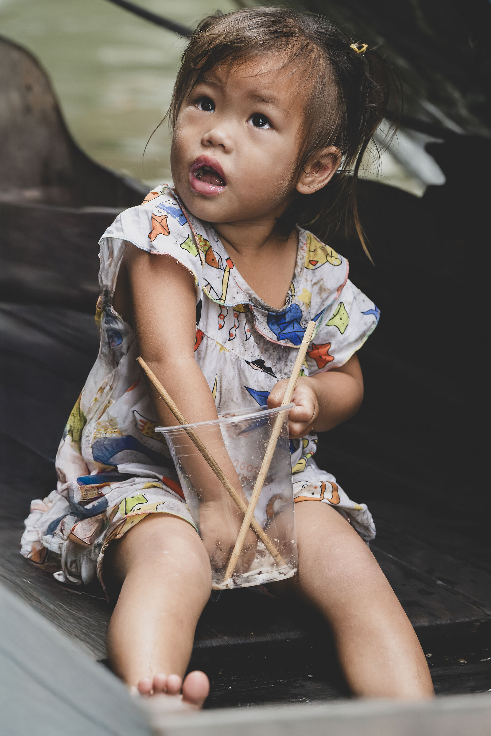 Little girl on the Mekong Delta