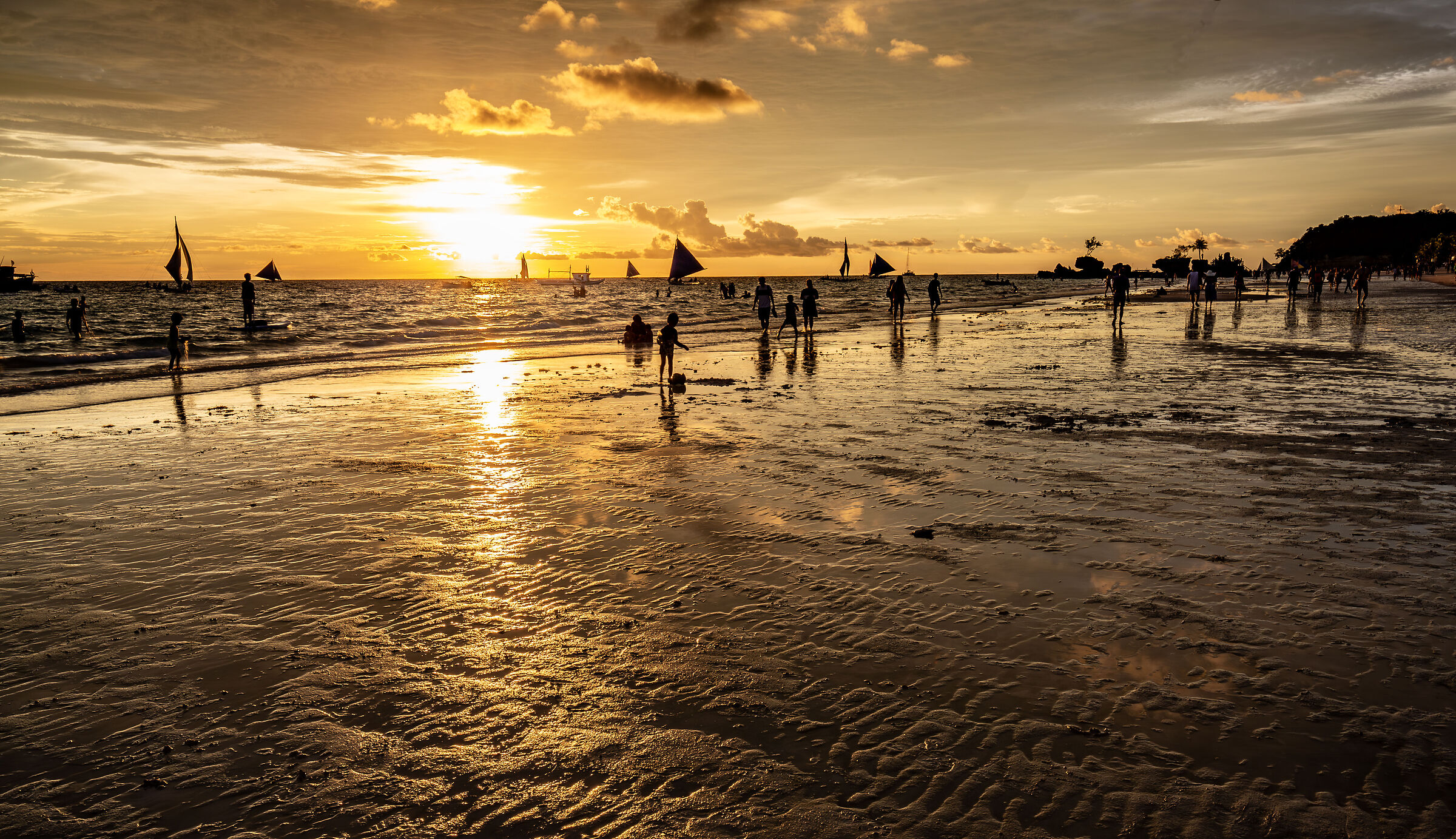 Giocare al tramonto