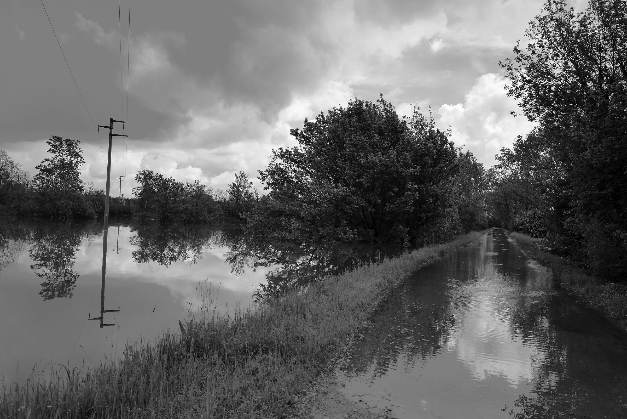 La piena di aprile: il Gravellone alla Battella