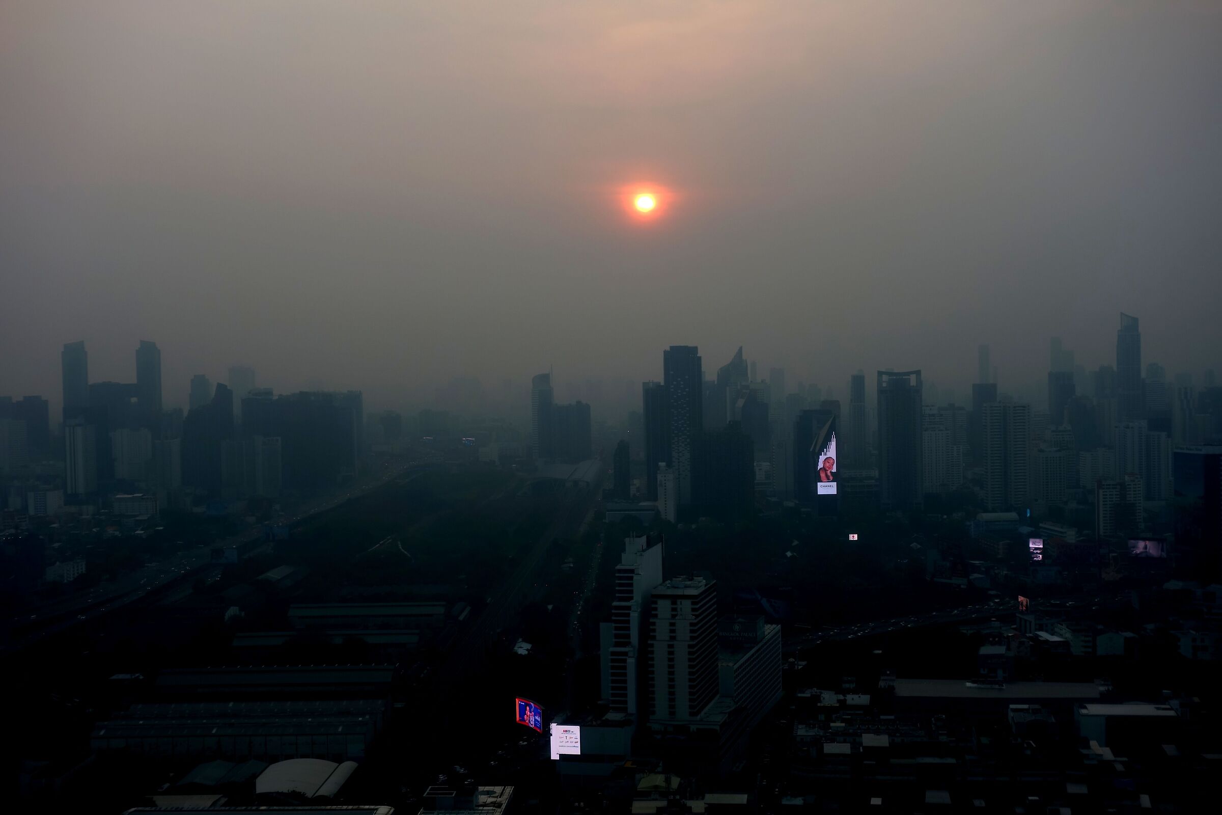 Bangkok. First light of dawn