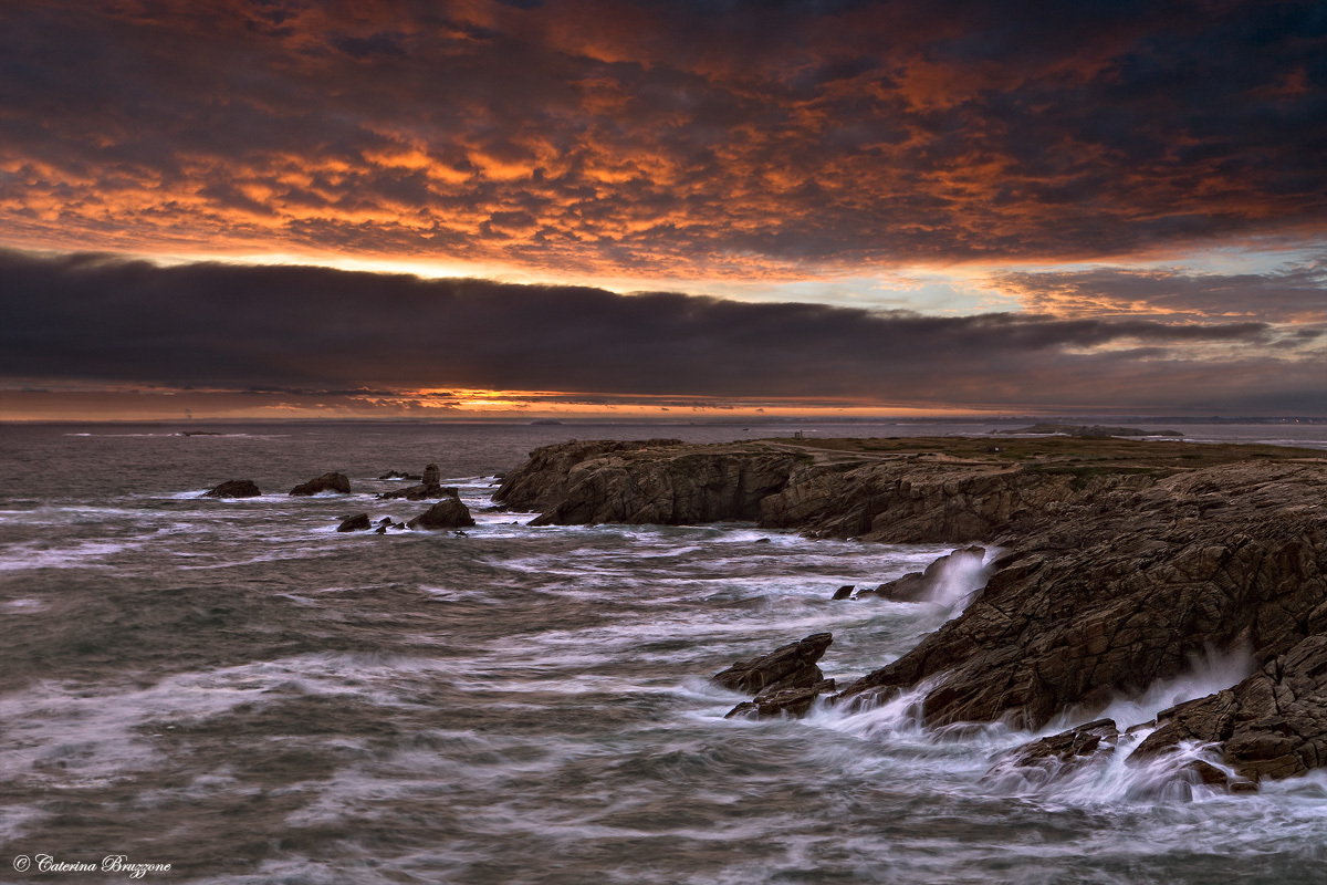 Quiberon, tramonto sulla cote sauvage