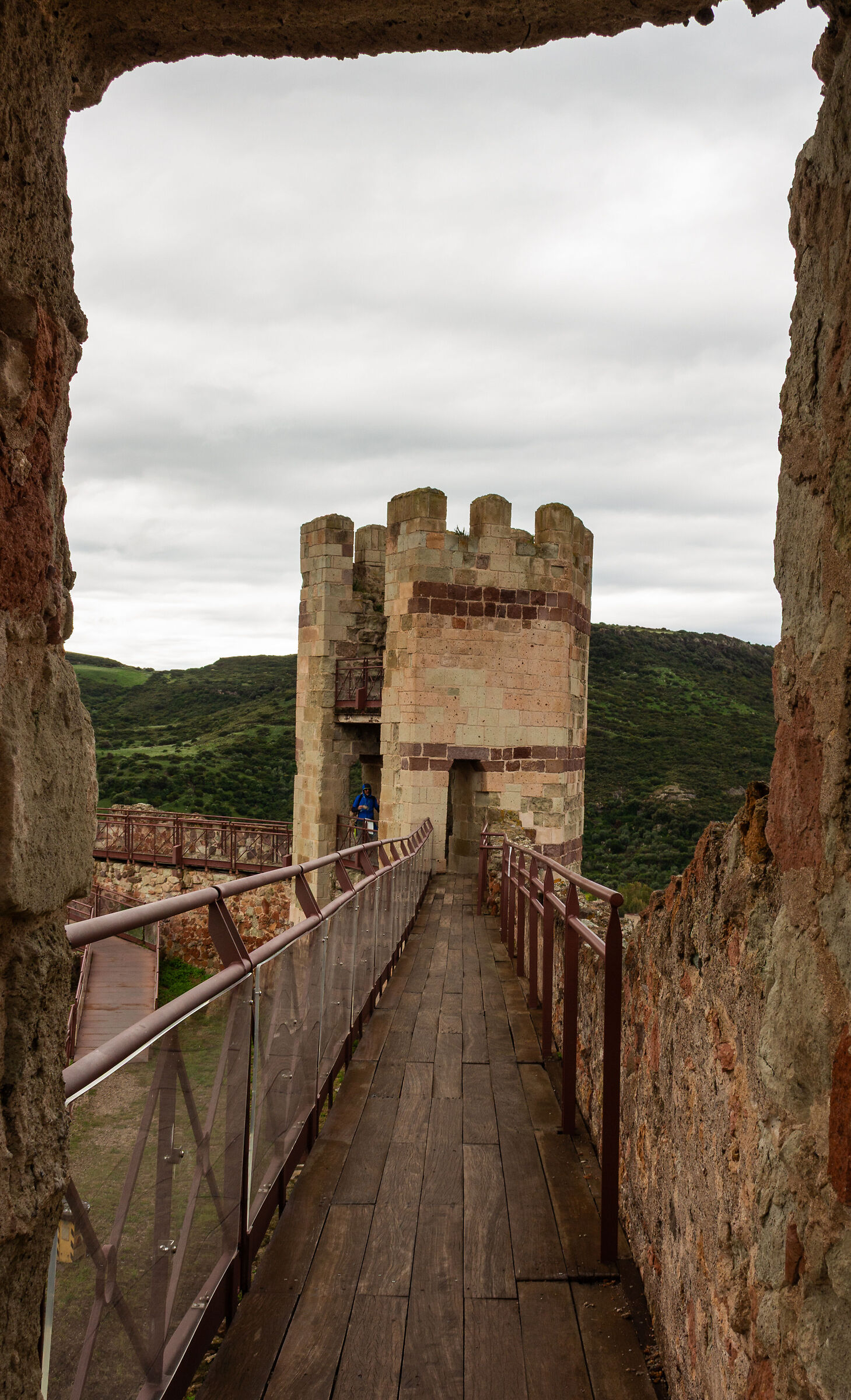 walls of the Malaspina castle - Bosa