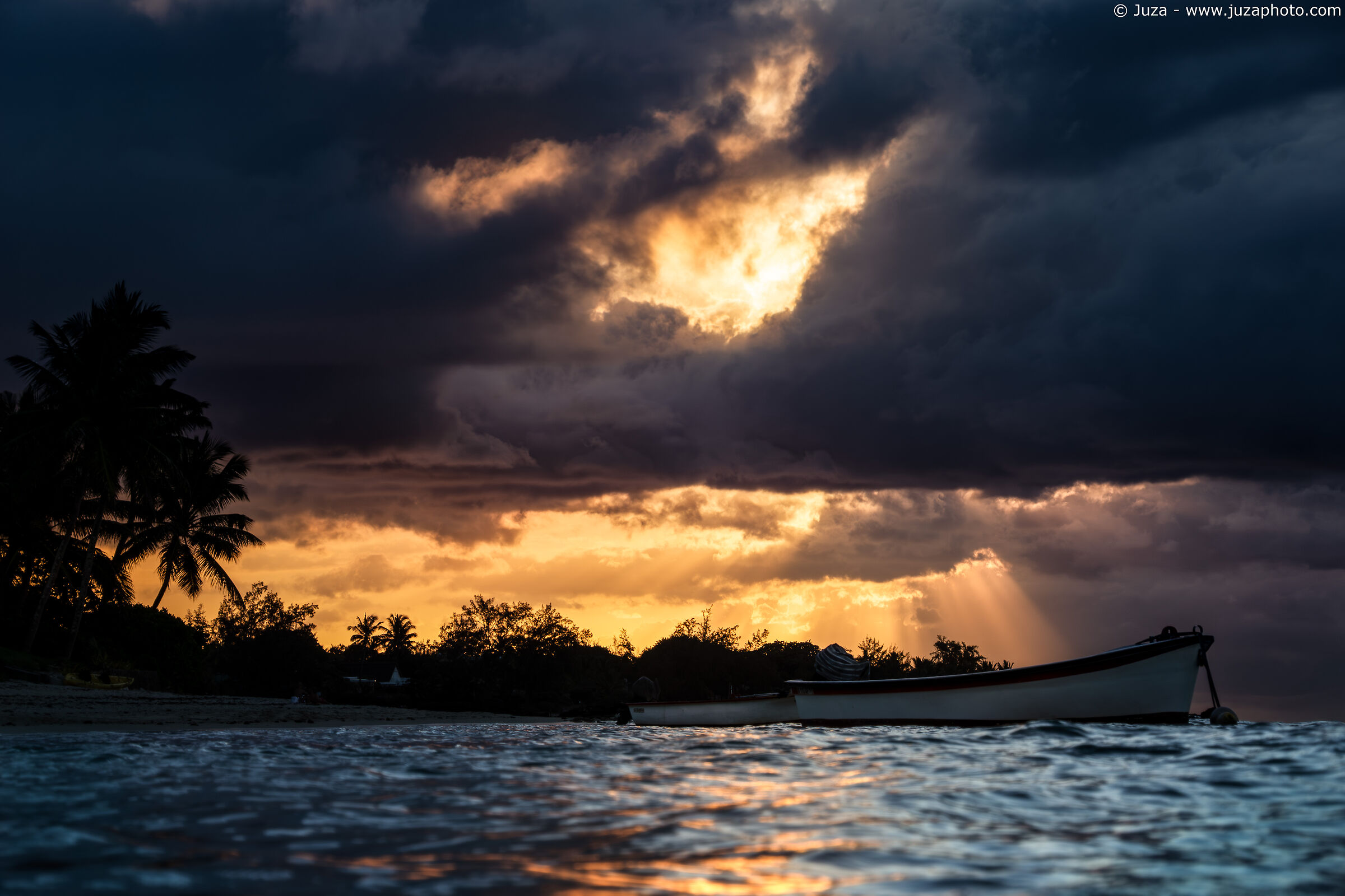 Sunset in Grand Baie, April 2025