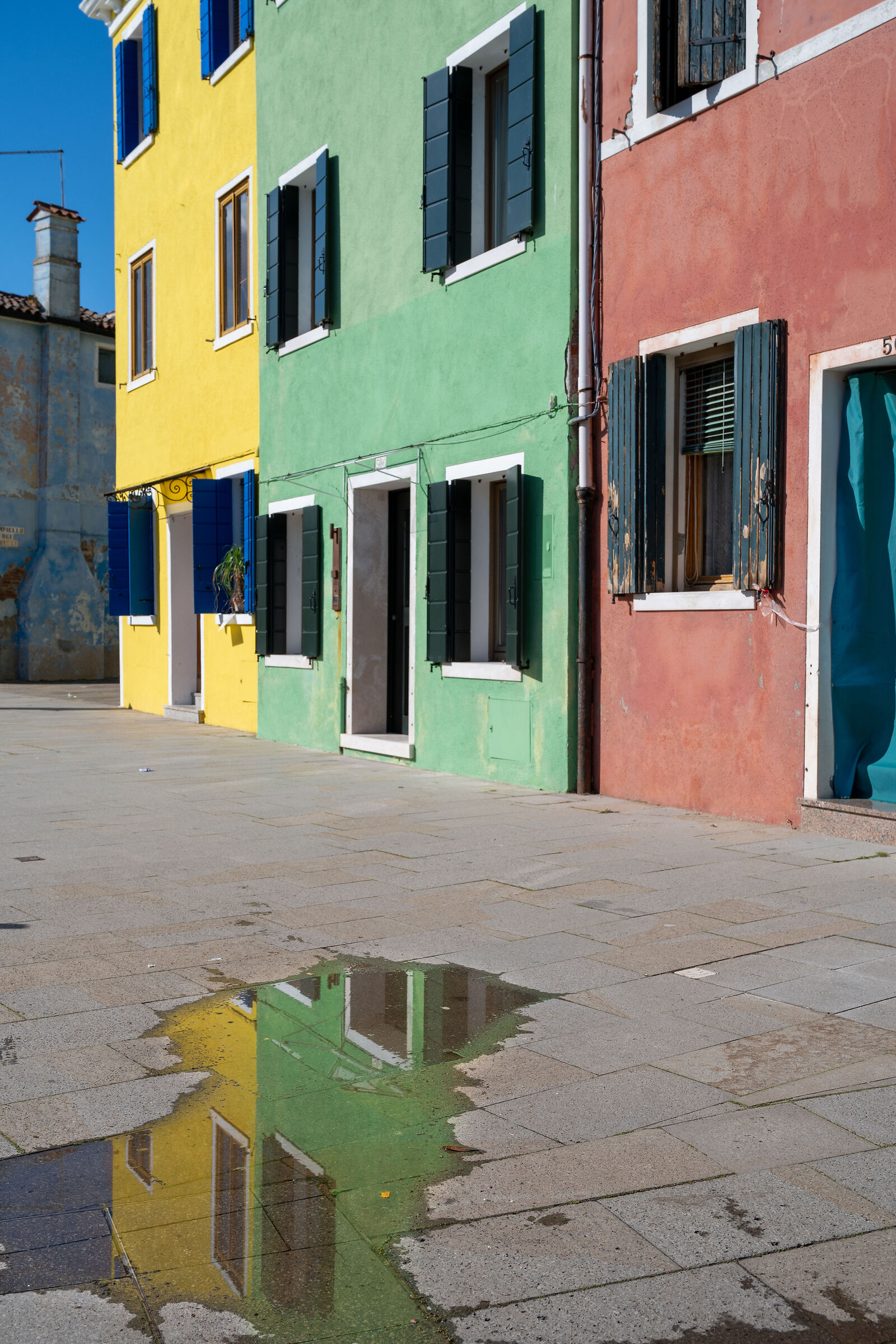 Burano in a puddle