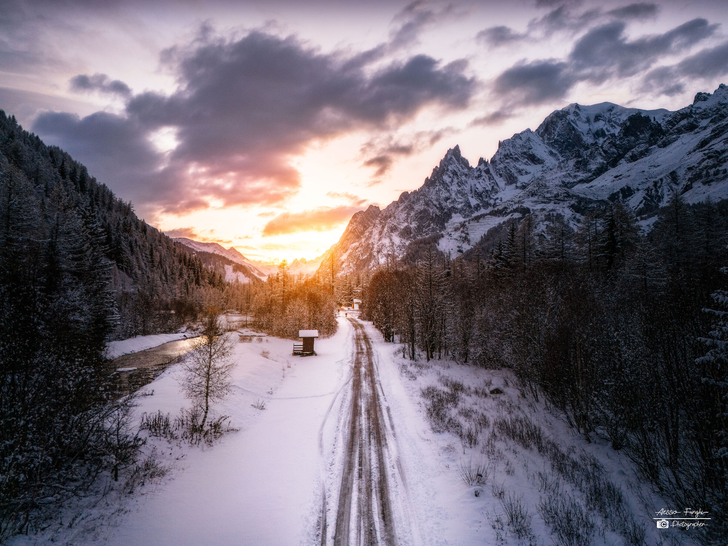 Sunset in Val Ferret
