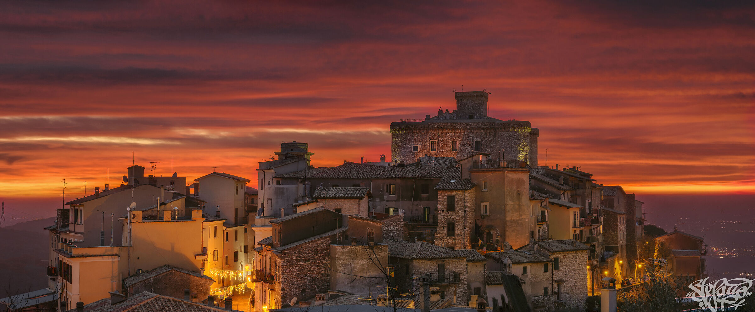 San Polo dei Cavalieri (Rome) winter sunset