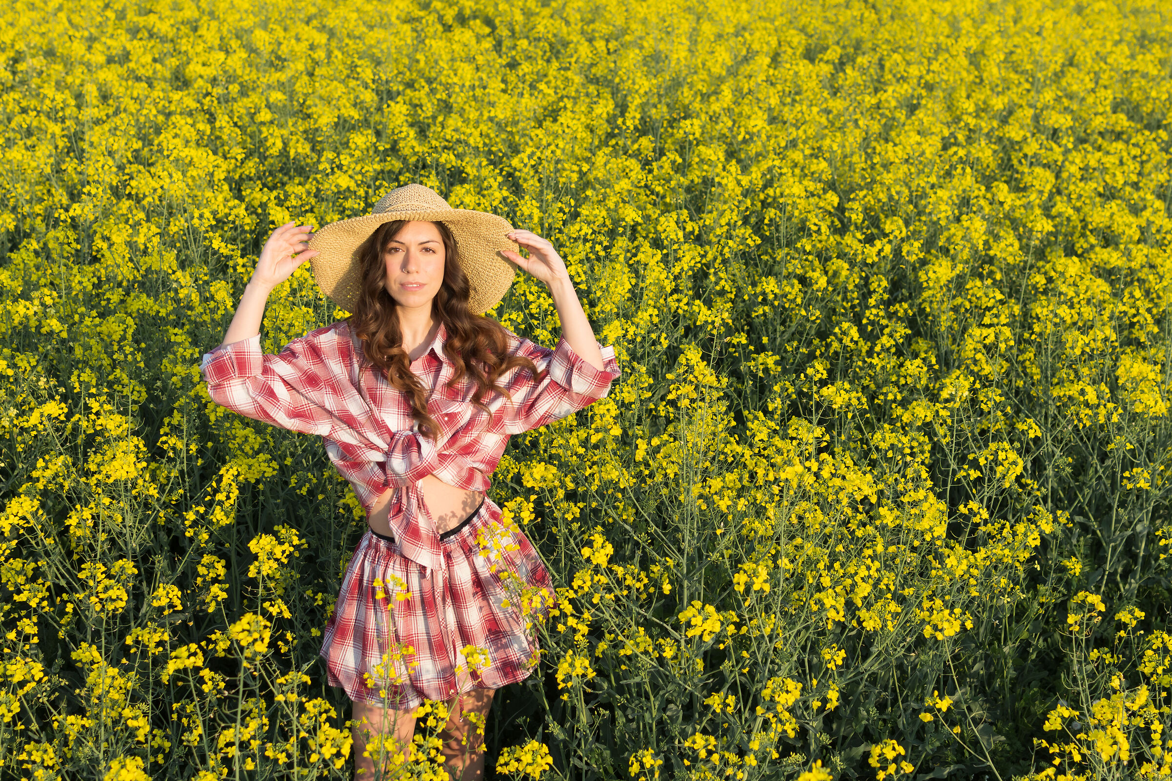 Immersa in un mare di giallo