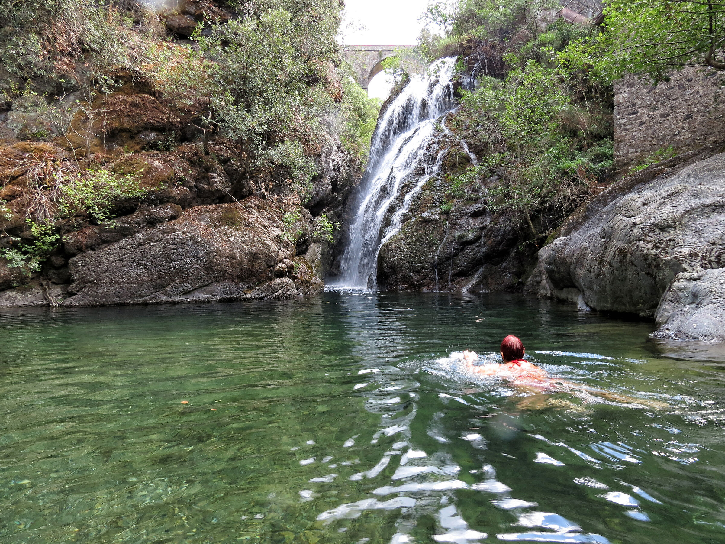 Towards the waterfall