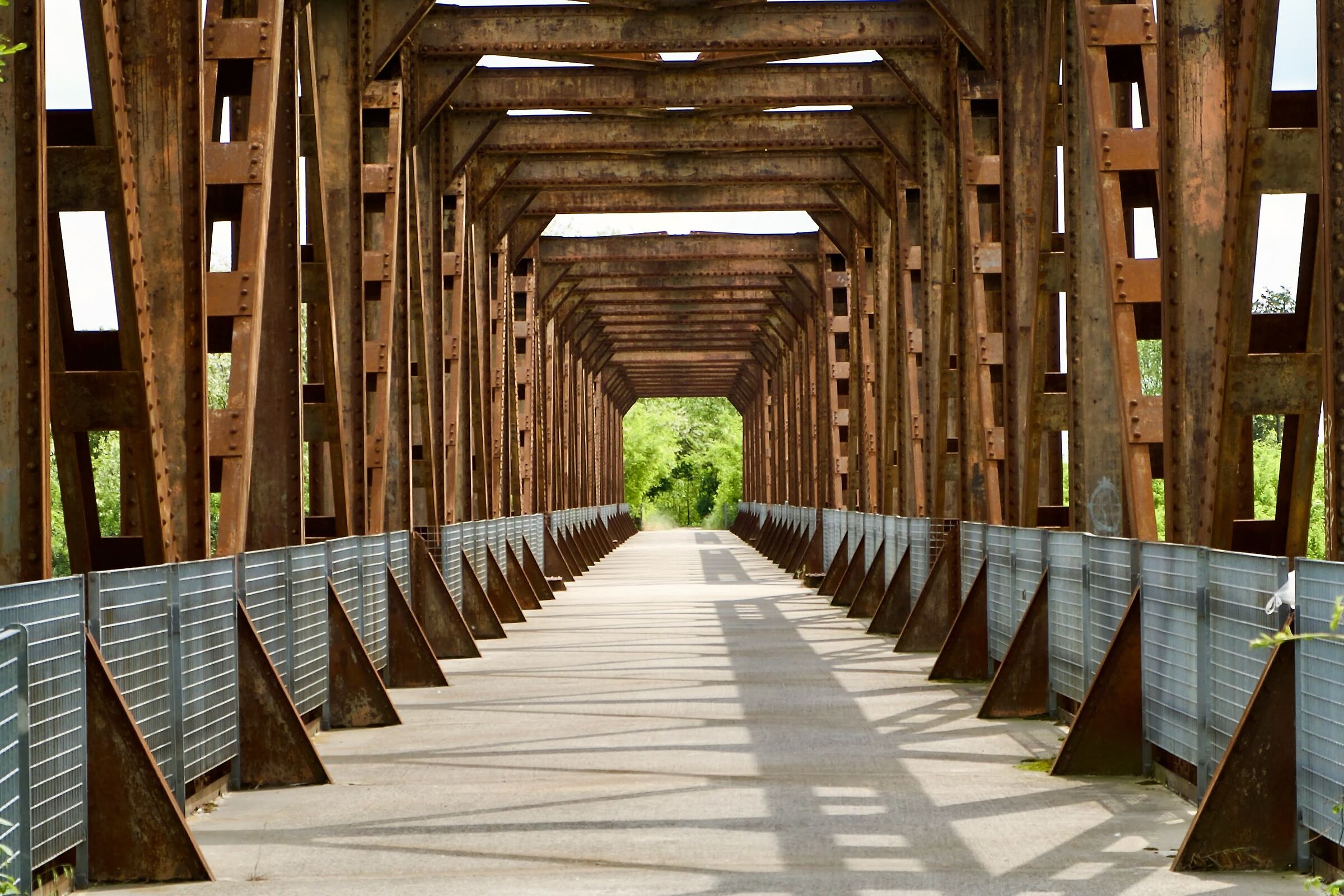 Iron bridge in the Ferrara area