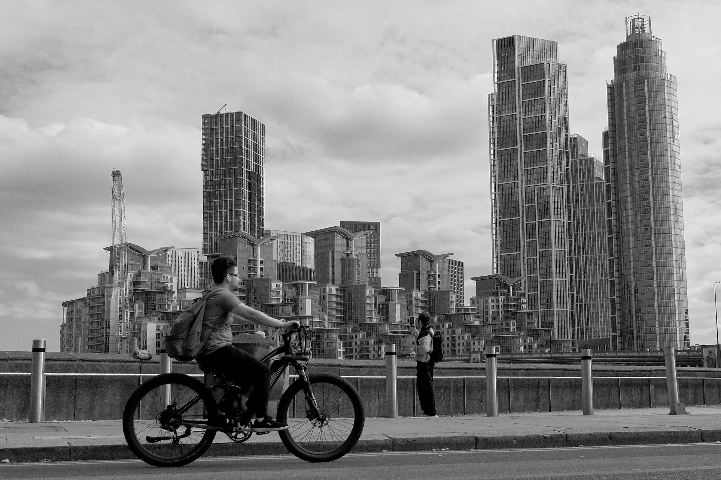 Skyscrapers along the river Thames
