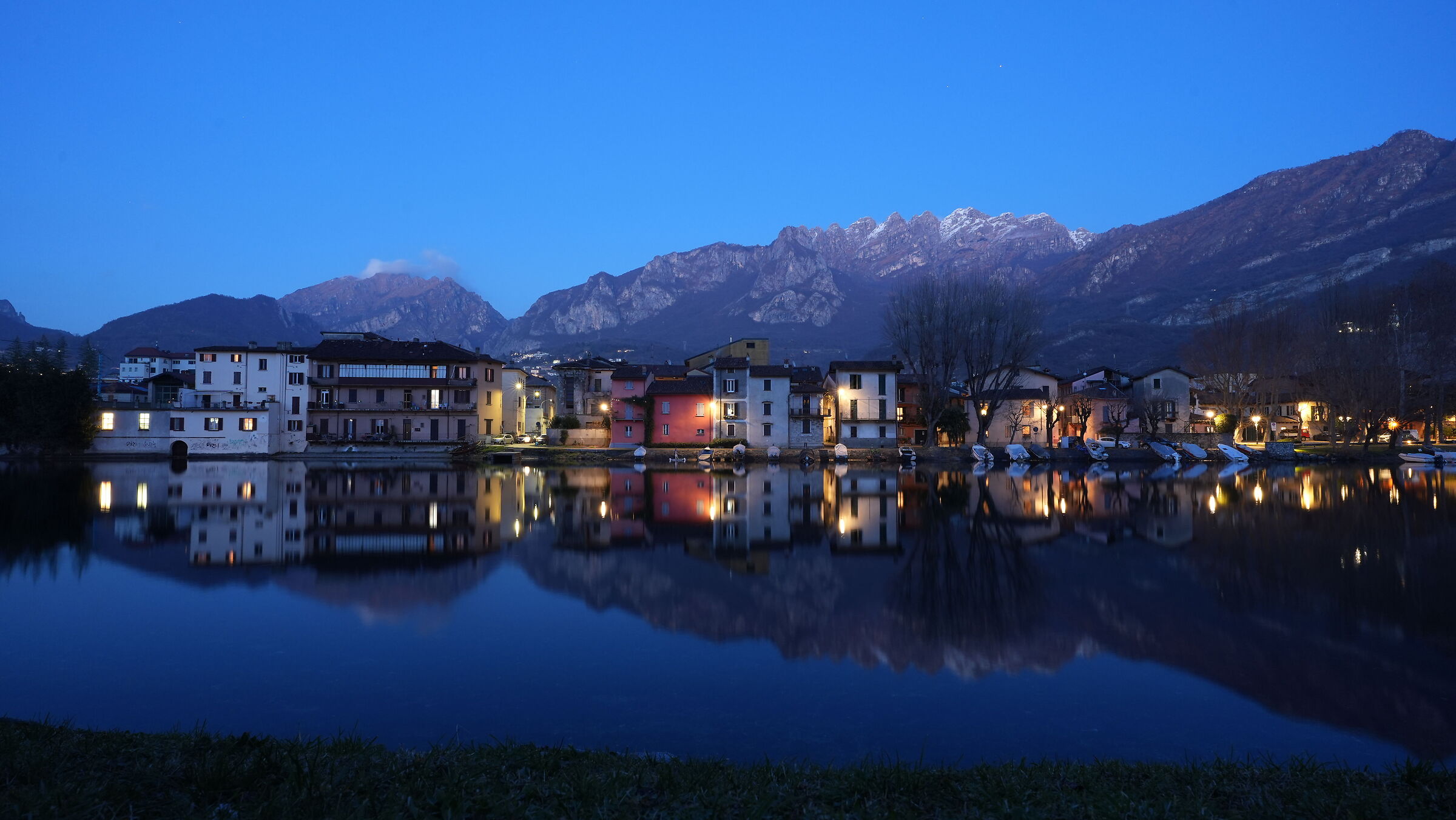 Pescarenico, notturno invernale 2
