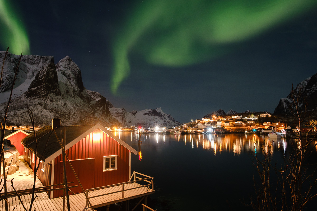 Aurora boreale a Reine