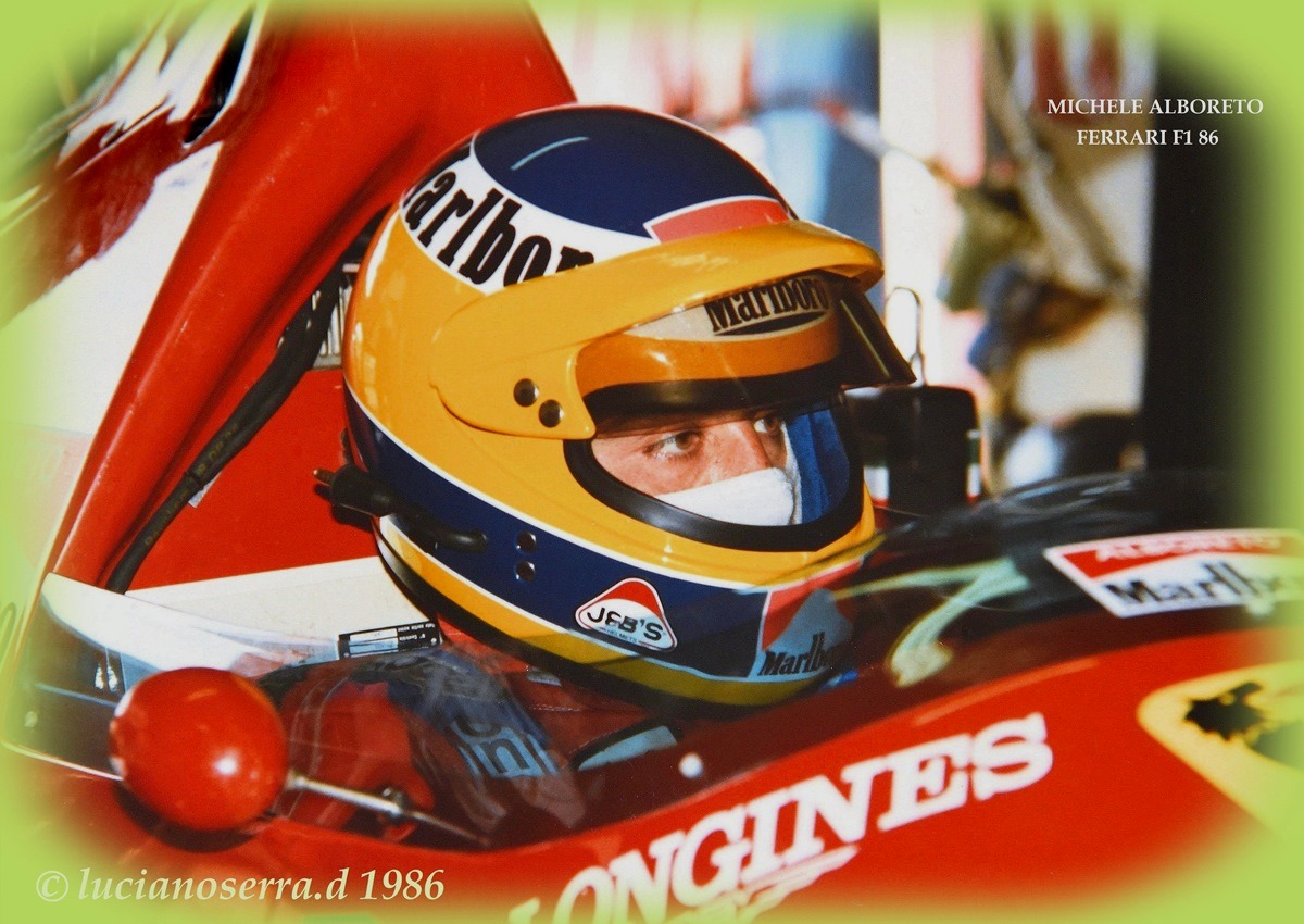 Michele Alboreto on Ferrari F1 86 - 1986