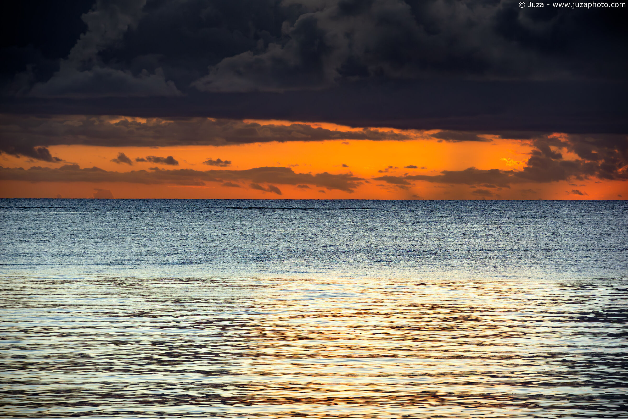 Sunset over the Indian Ocean, April 2025