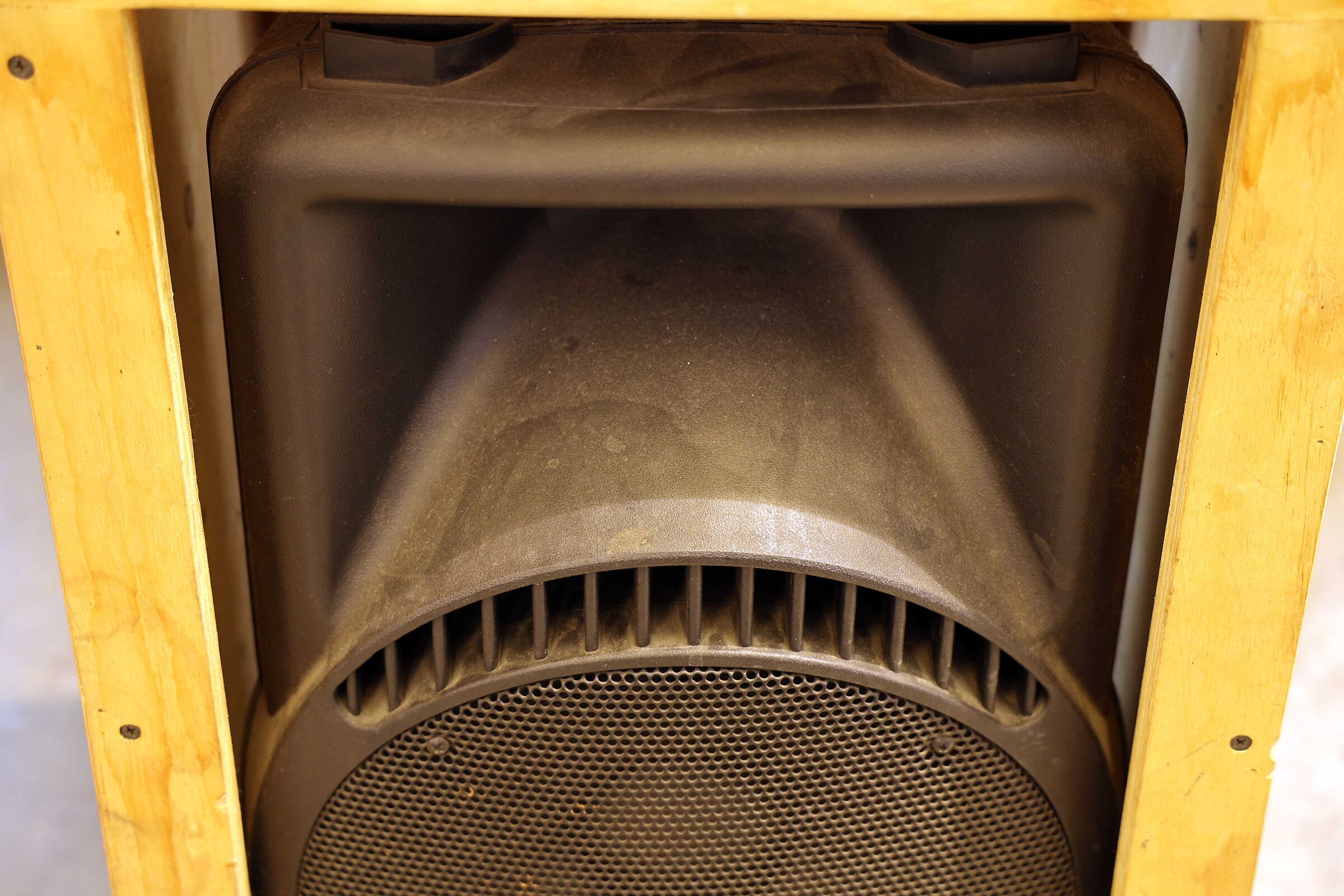 The sneer of the cash register...