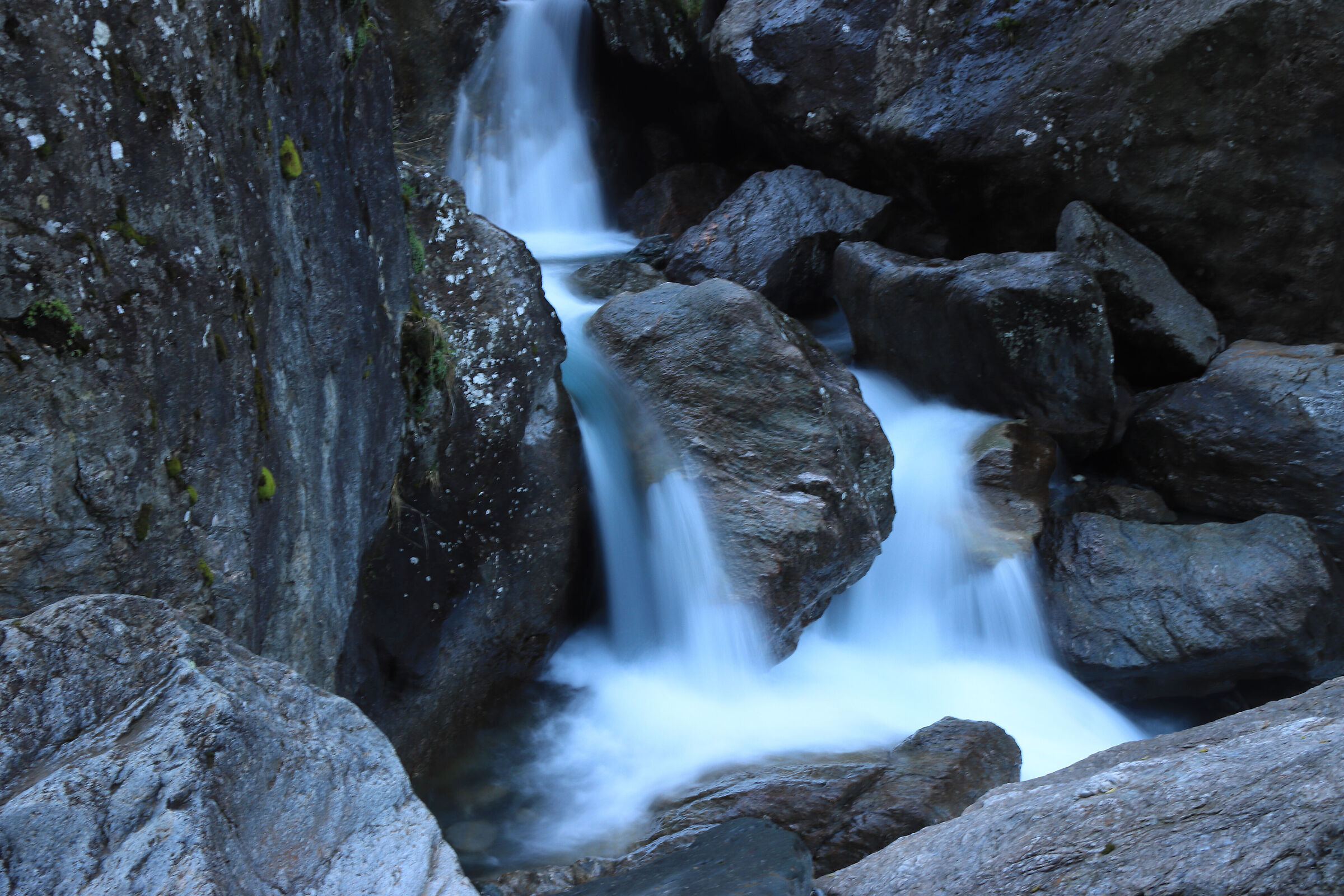 steep jumps in the Fiumenero stream