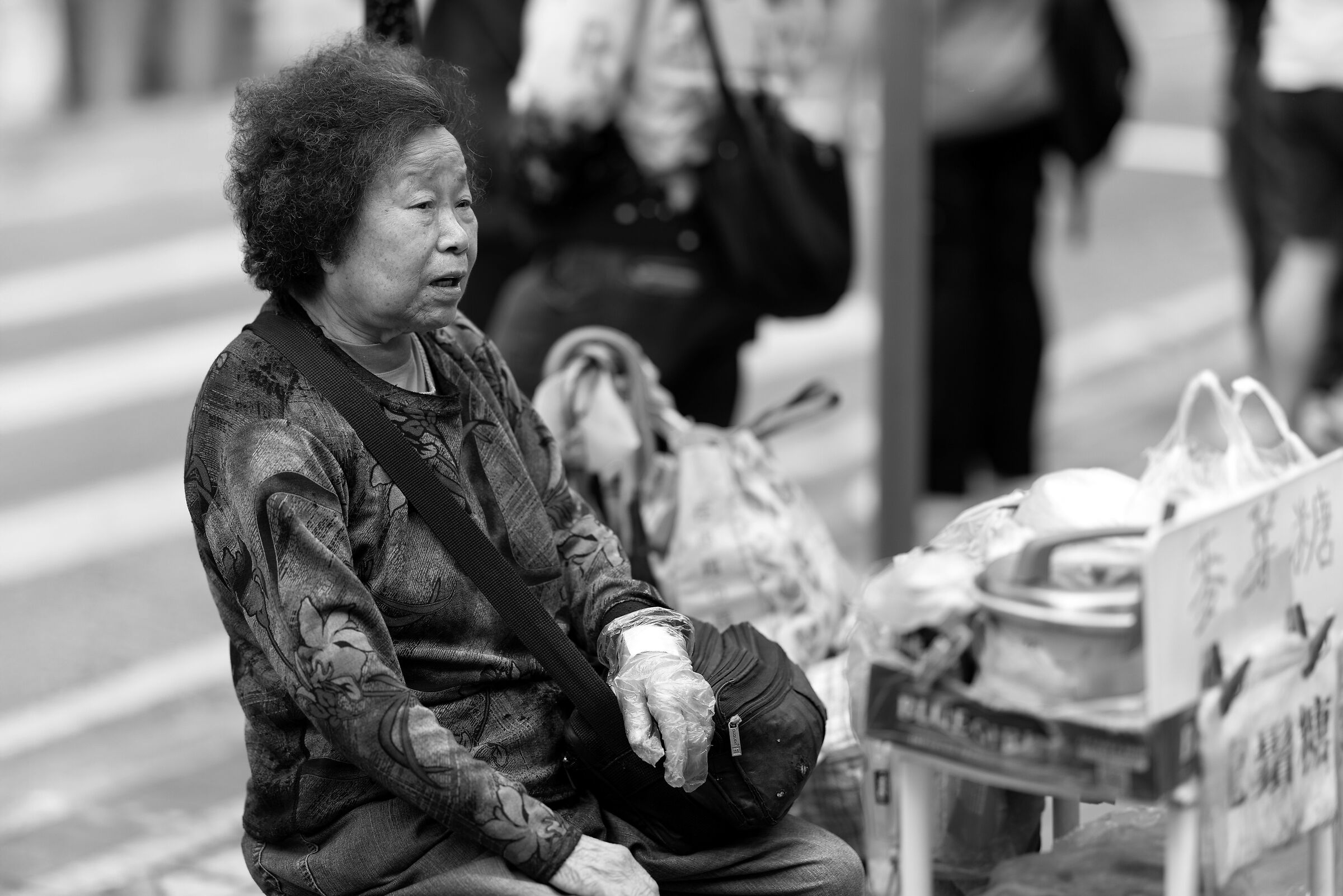 Old Lady street food in Mongkok