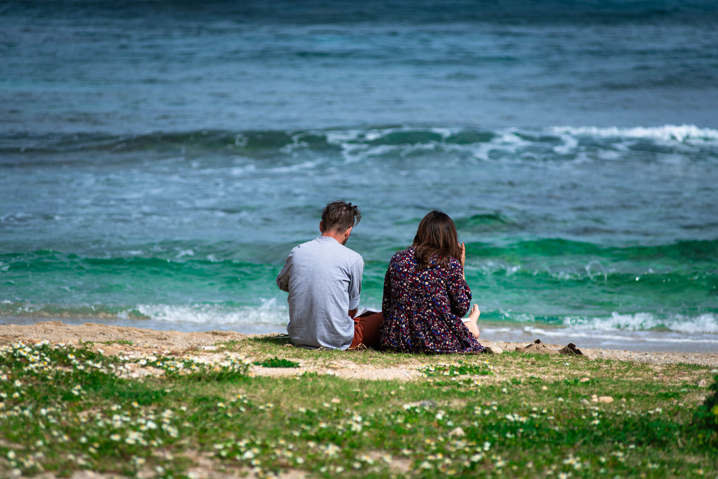 A book by the sea