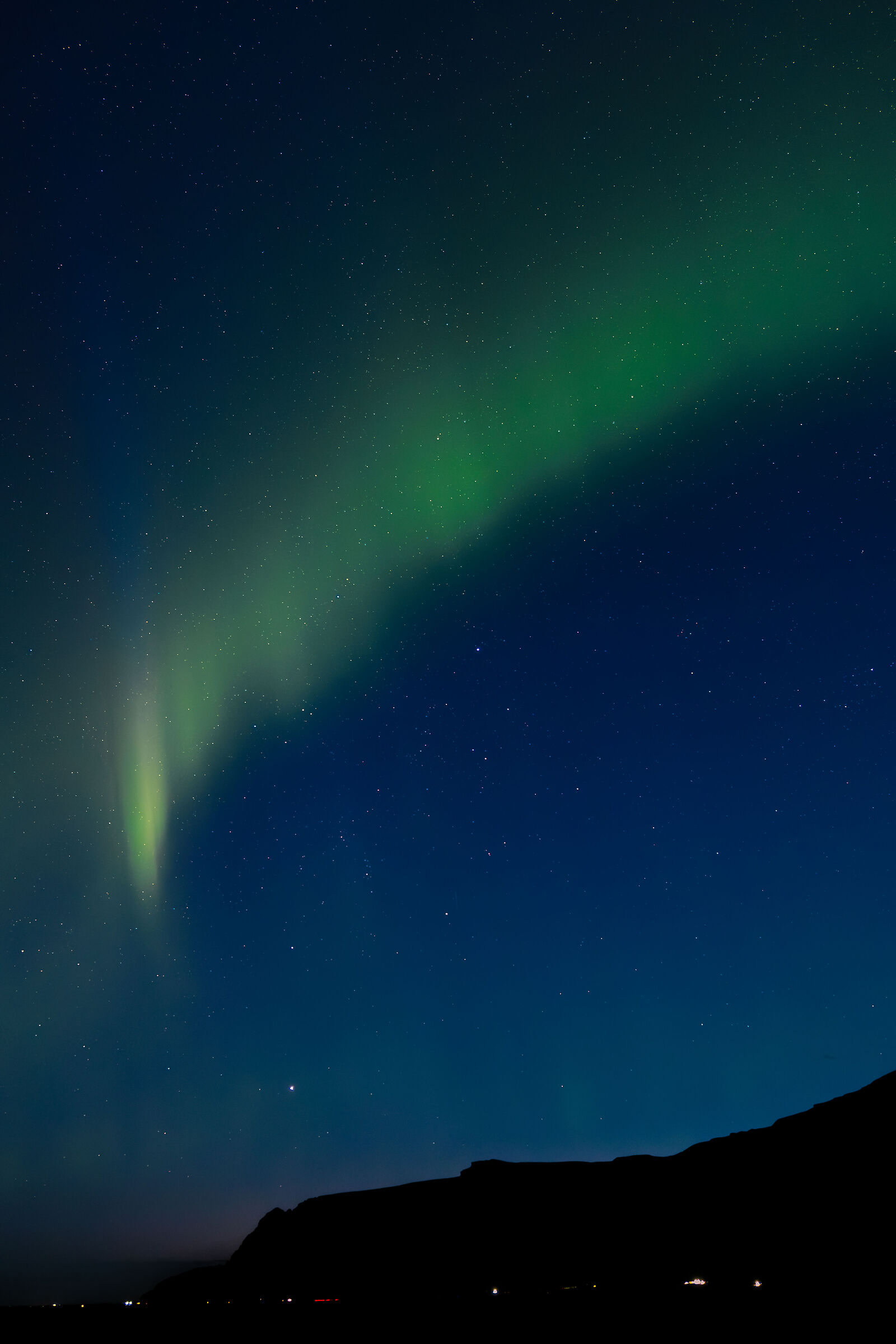 Unexpected northern lights in Iceland