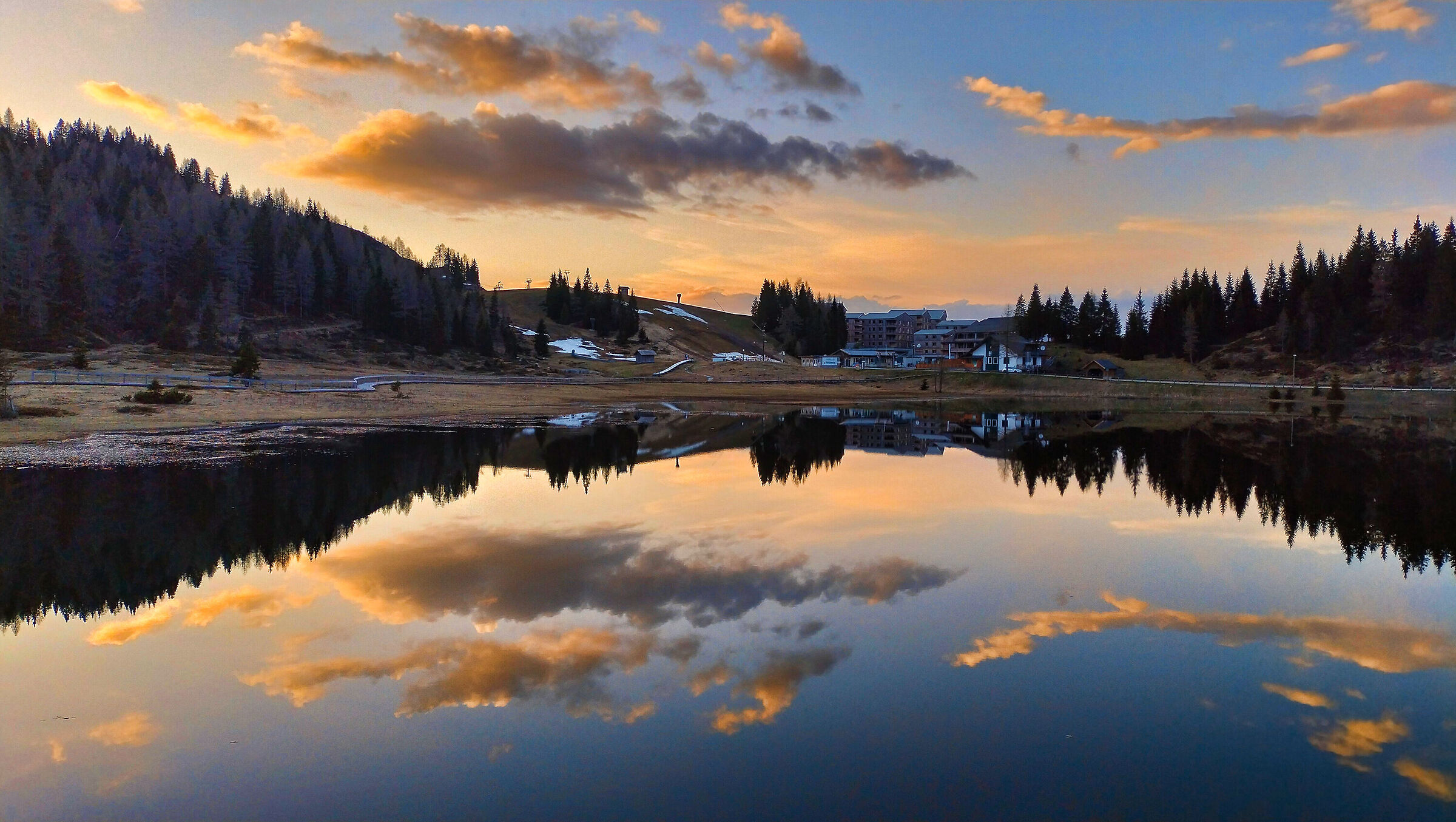 Sunset at the Nassfeld Pass