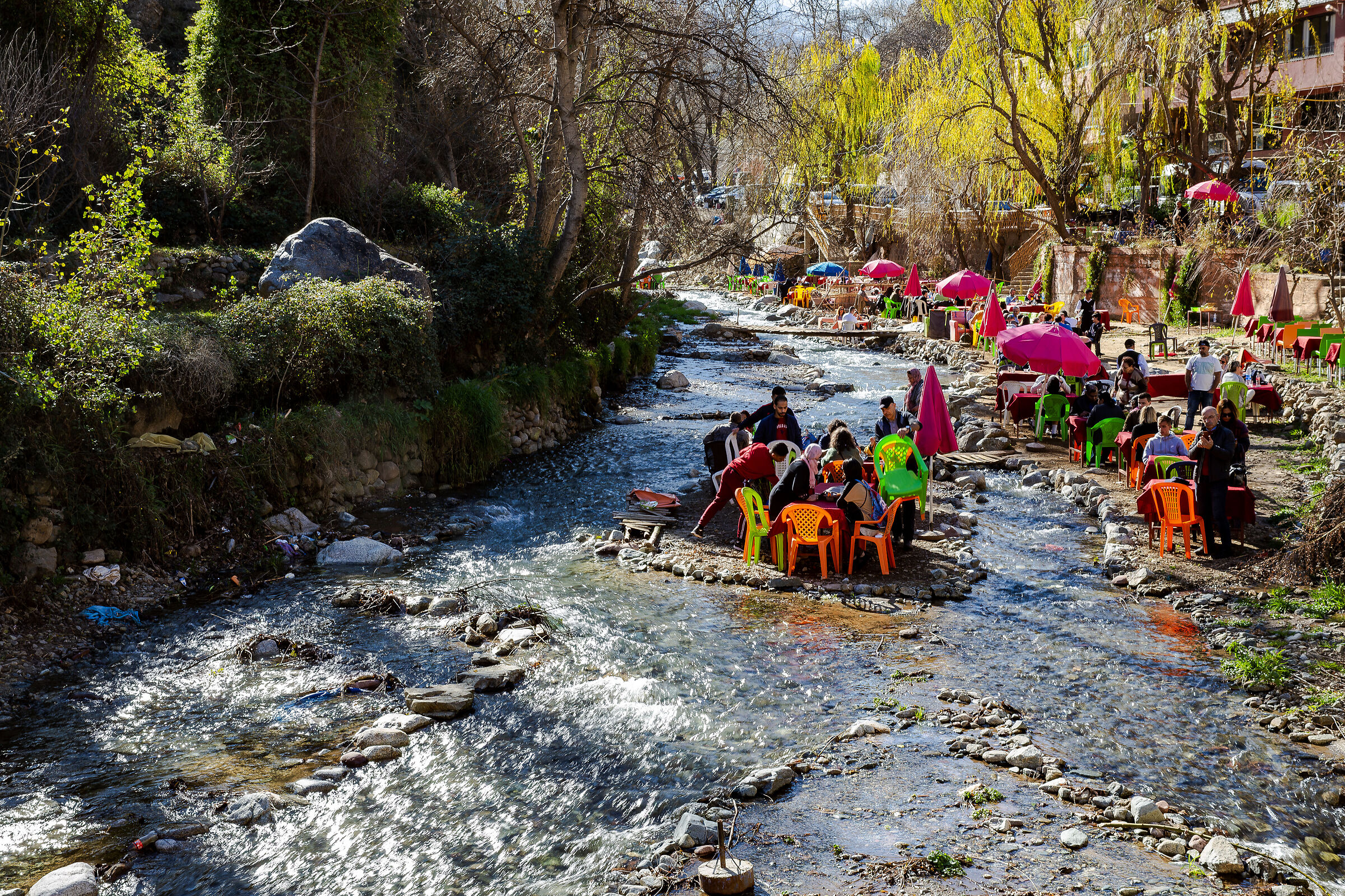 A pranzo nel fiume