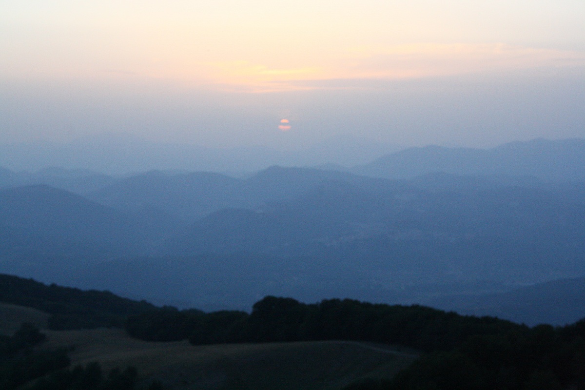 Tramonto dal Monte Raparo