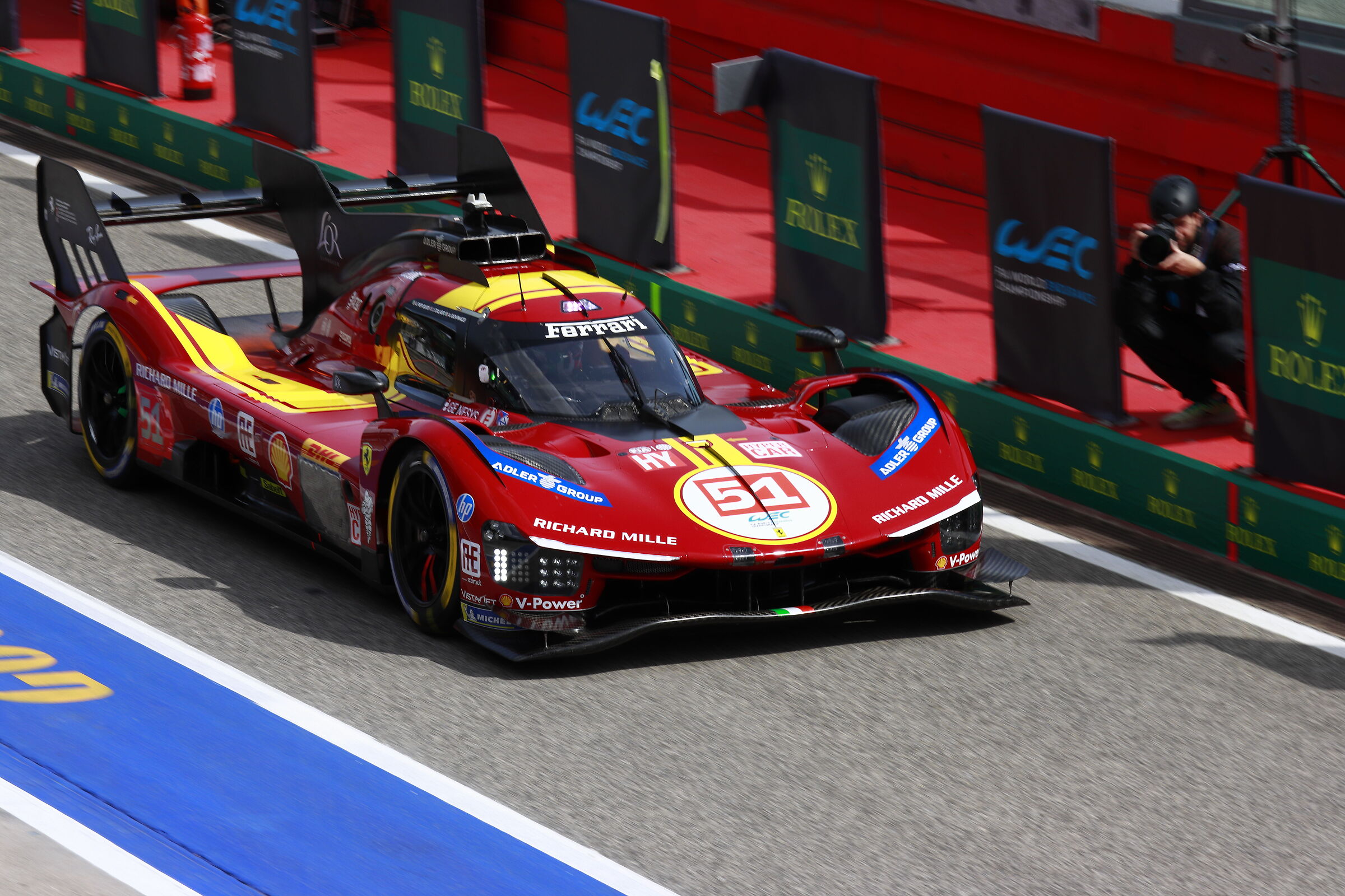 Ferrari 499P, pit lane - WEC Imola 2025