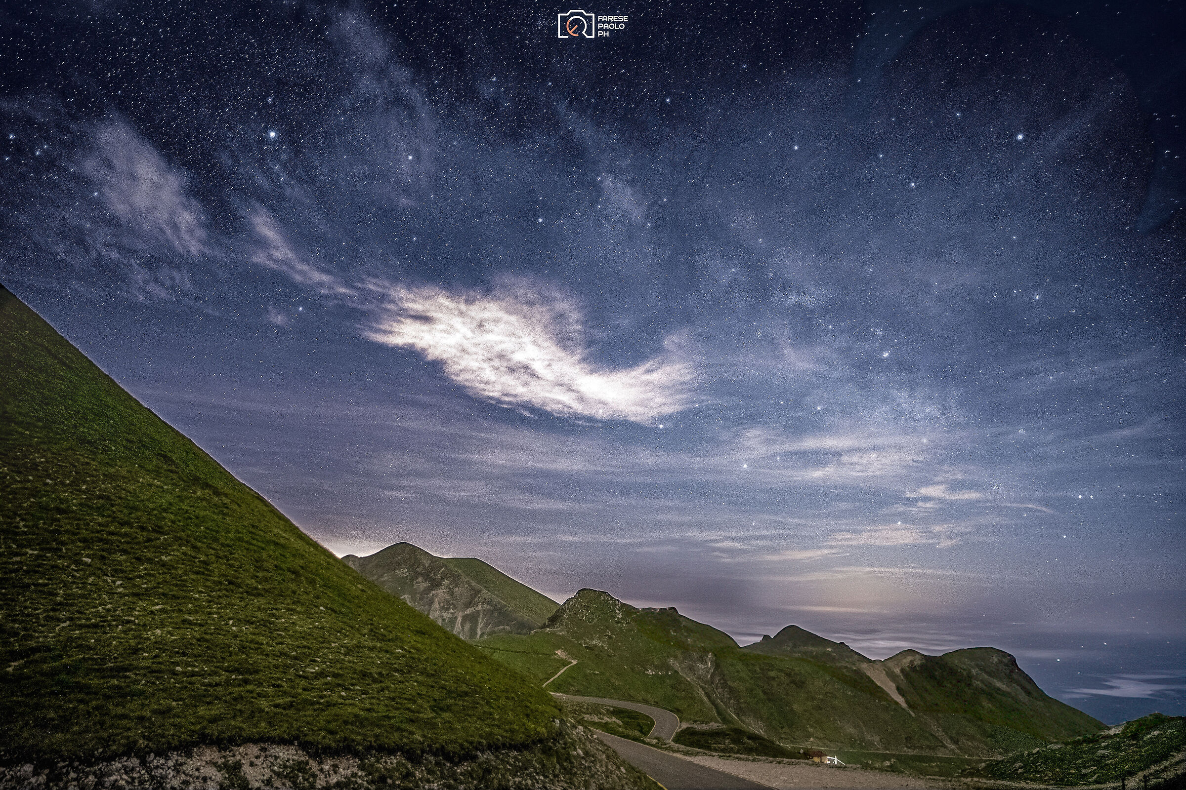 Between stars and a few clouds