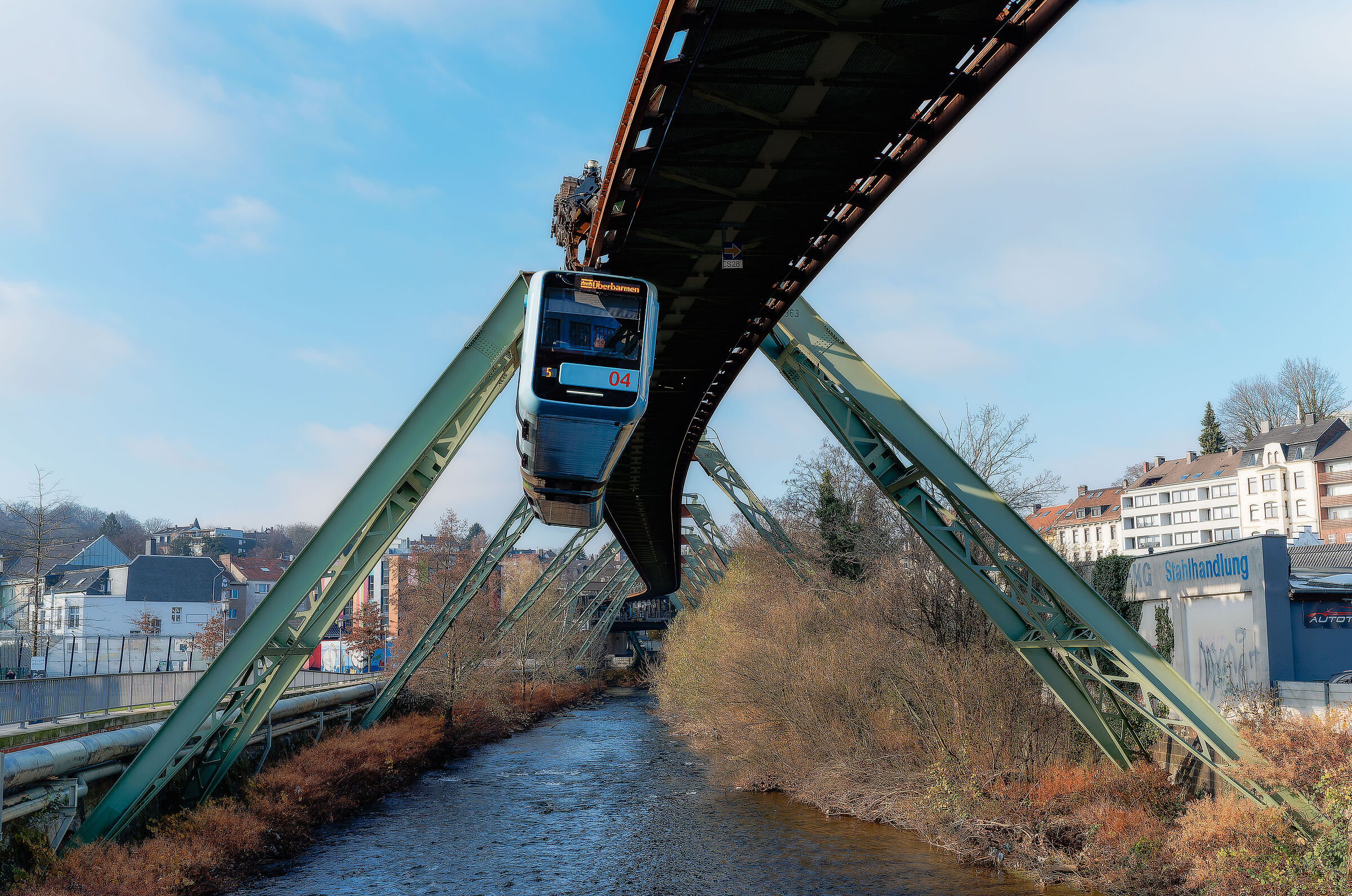 Flying over the Wupper