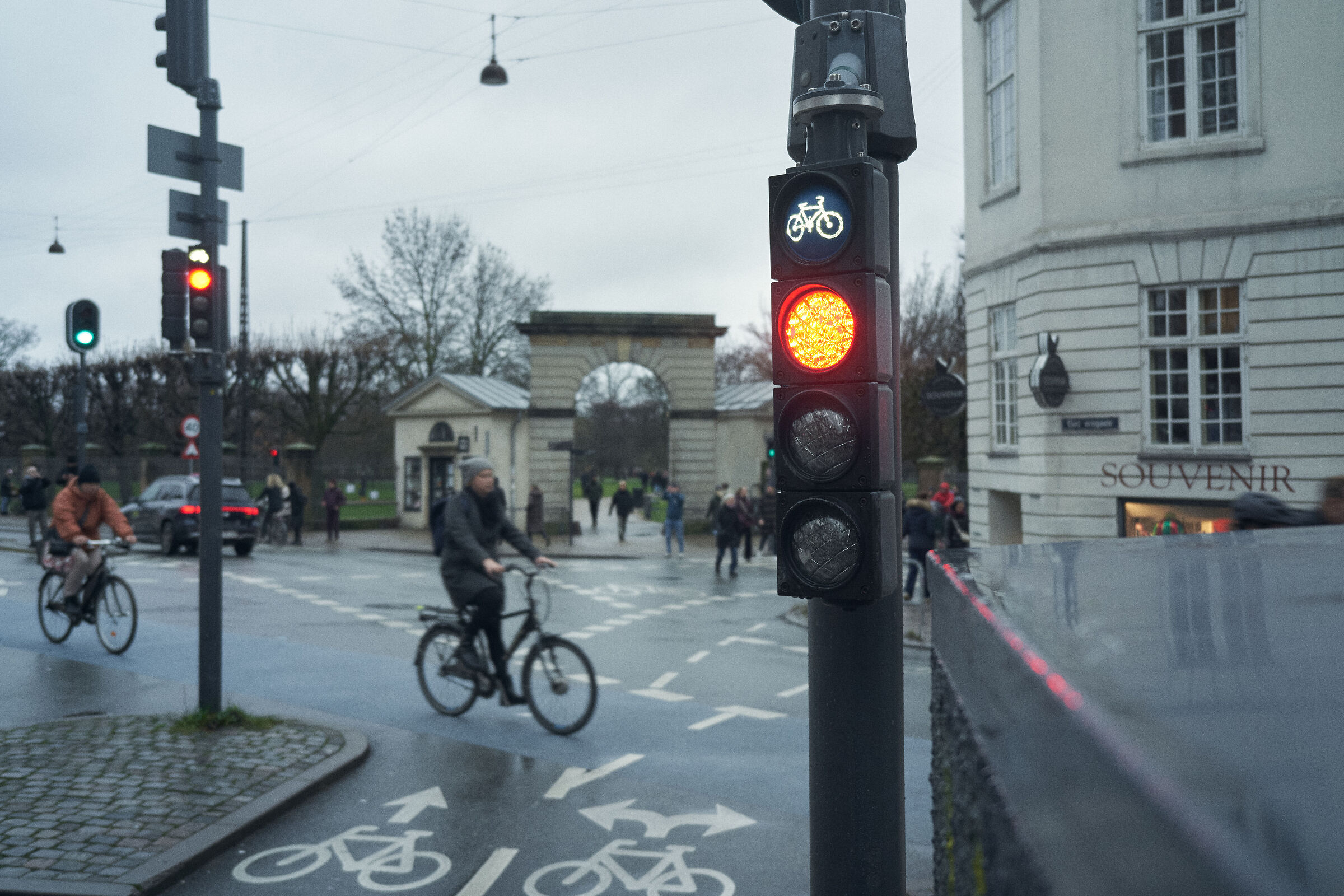 Semaforo per attraversamento biciclette