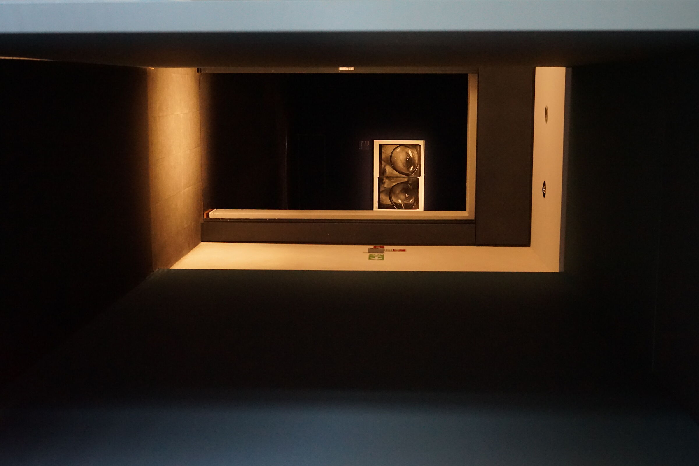 glimpse of an author's self-portrait, exhibition Forl&igrave...