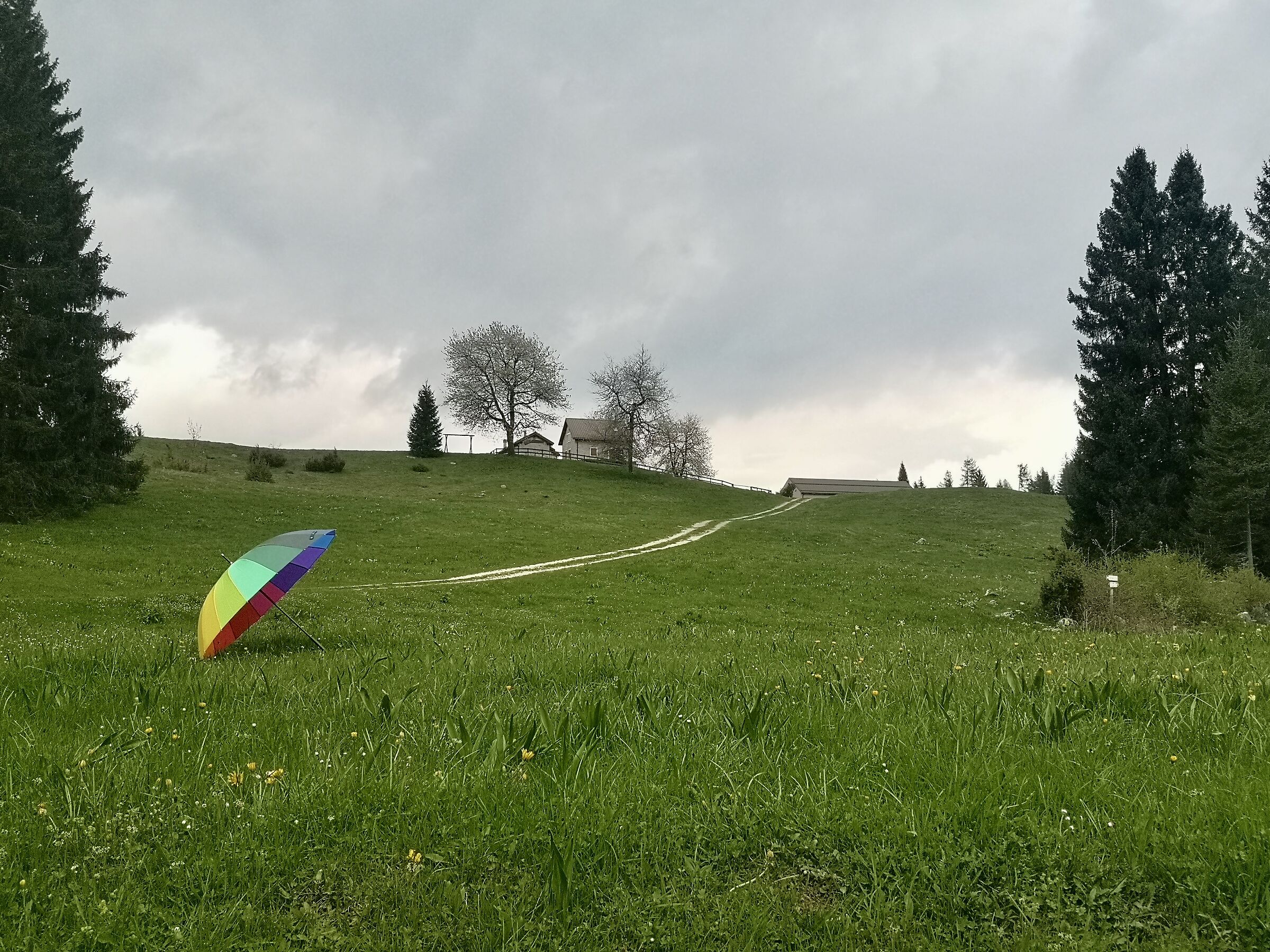 nebbia e l'arcobaleno