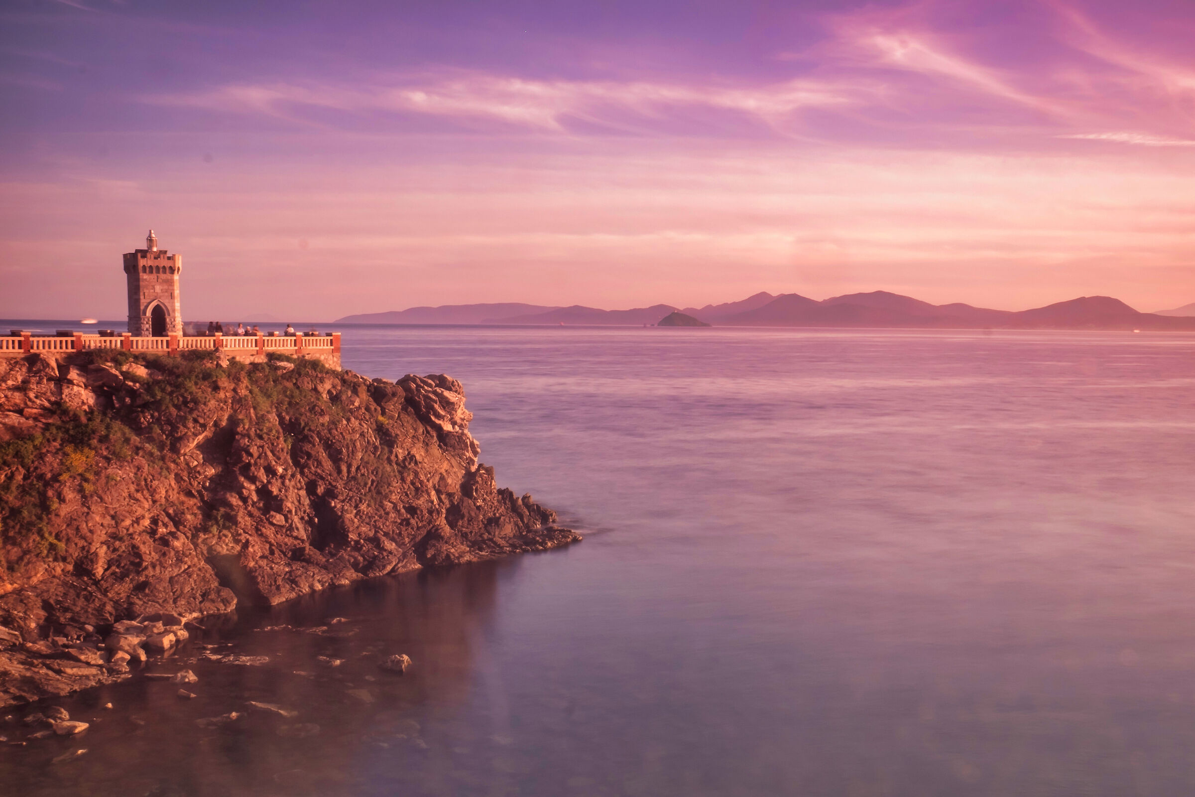 Piombino at sunset