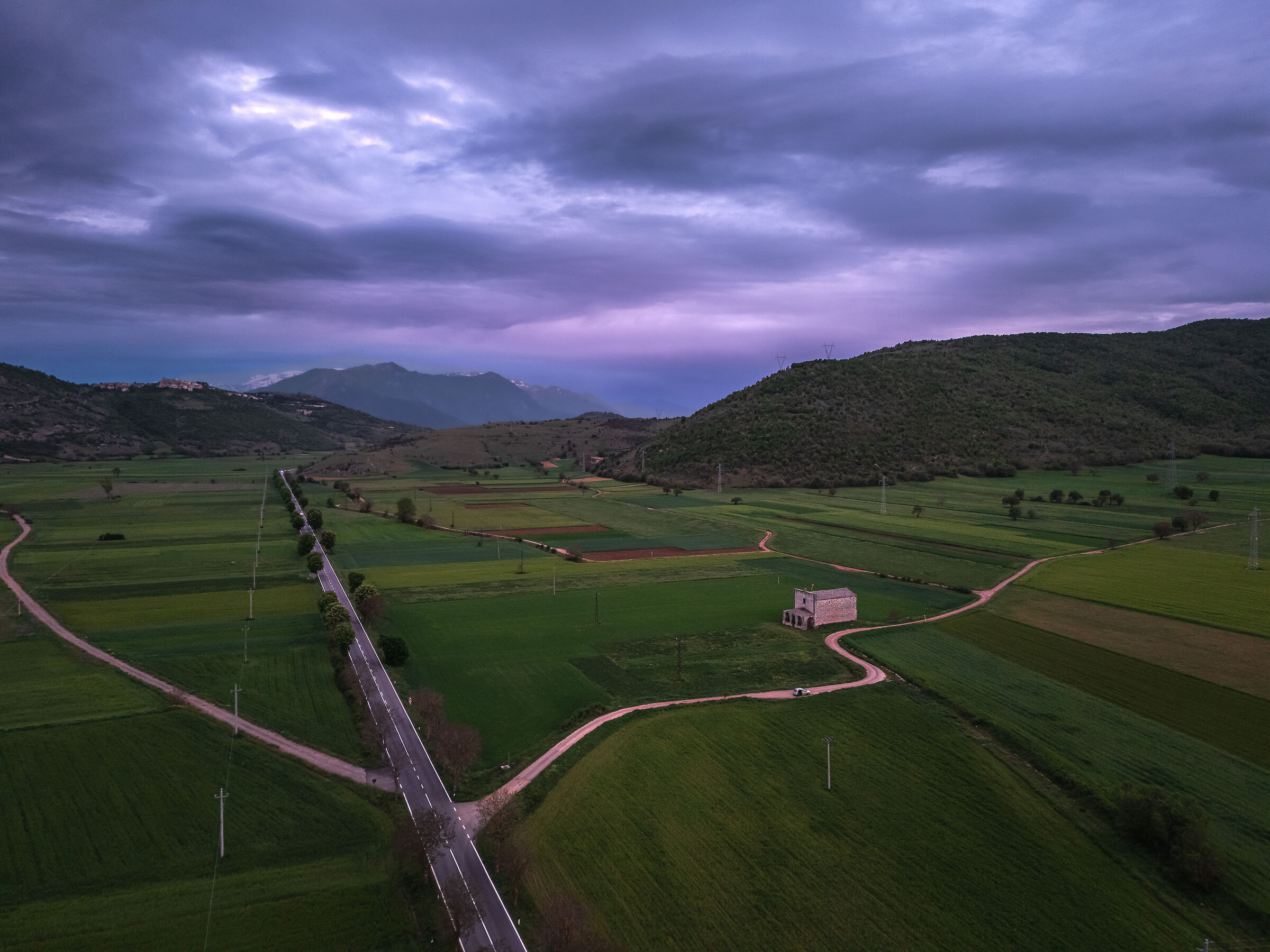 Blue hour ,Piana Navelli