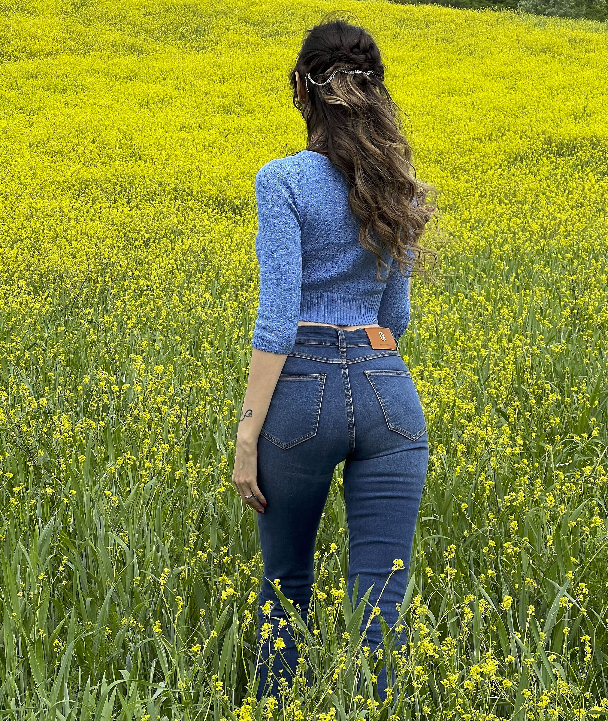 Walking among the flowers