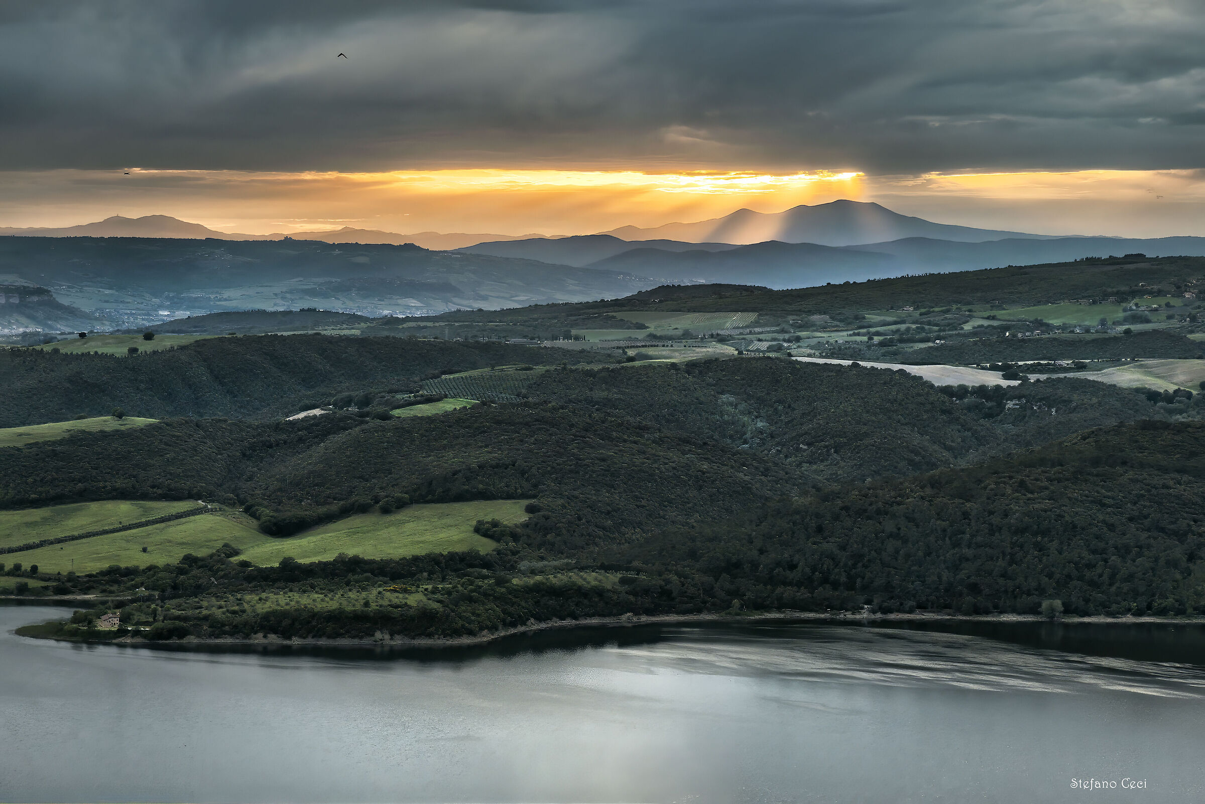 view from Civitella del lago