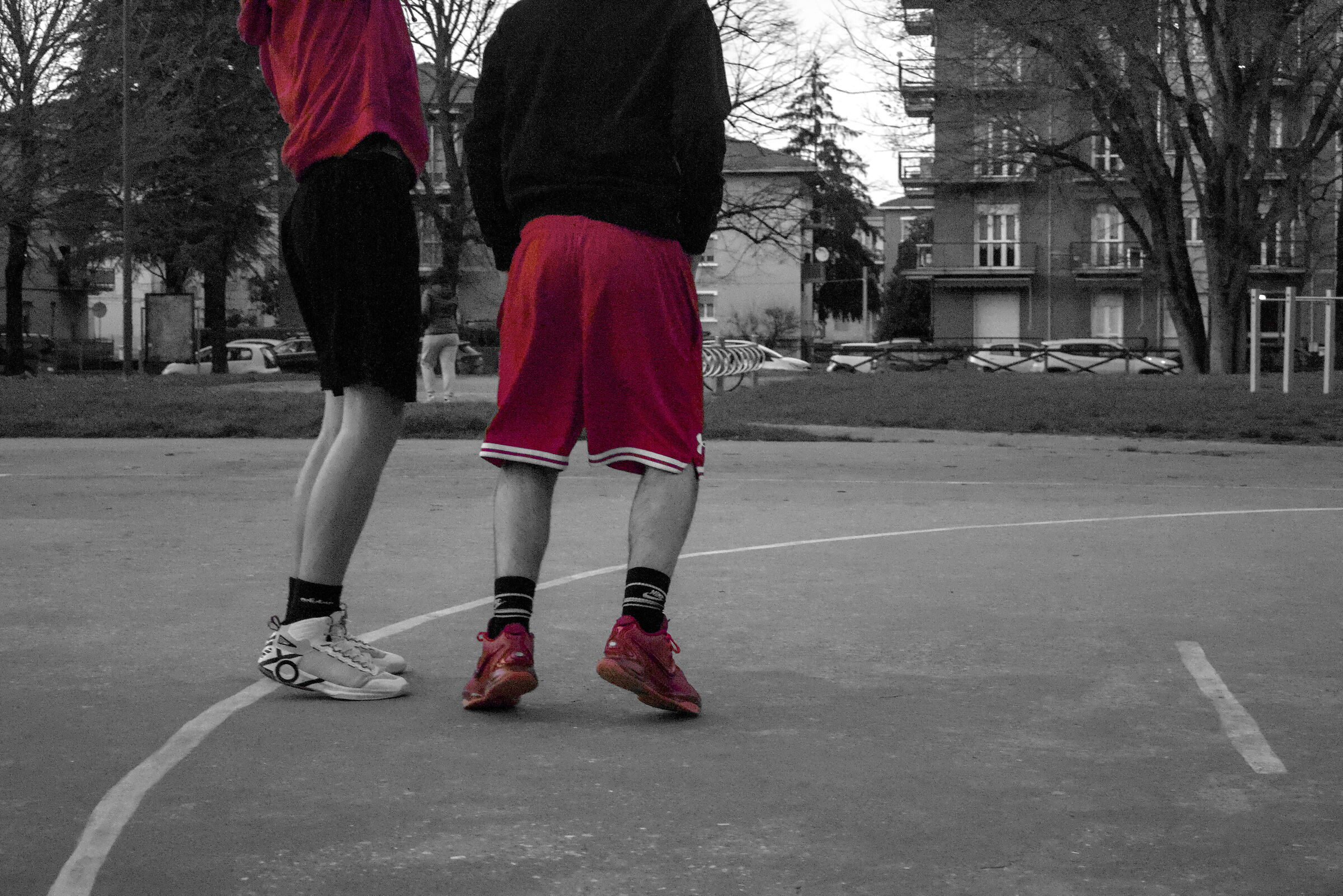 red and basket