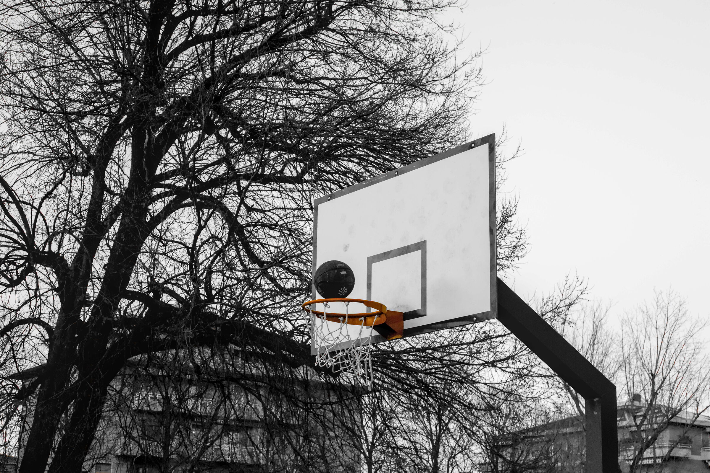 red and basket
