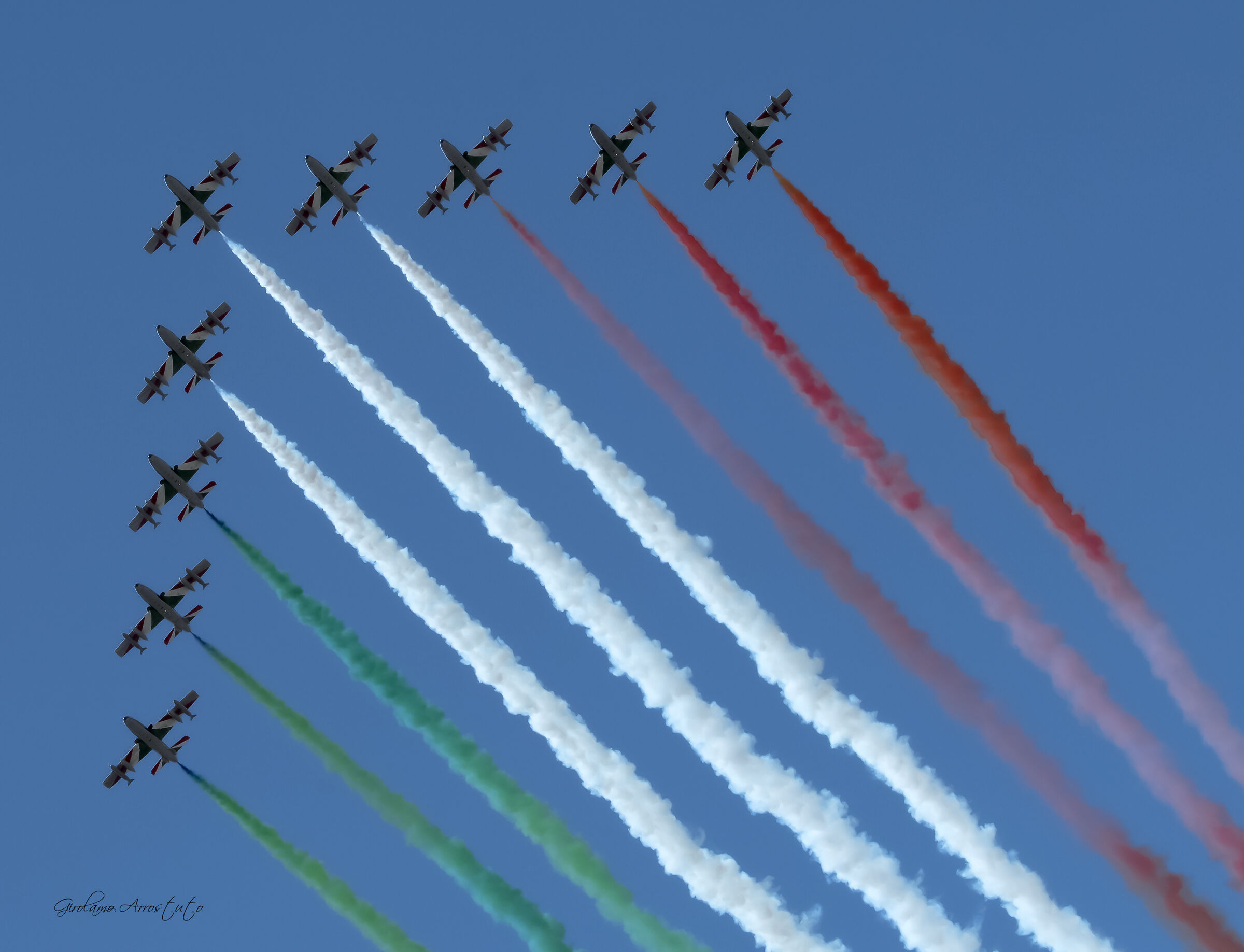 Frecce tricolori sul cielo di Palermo
