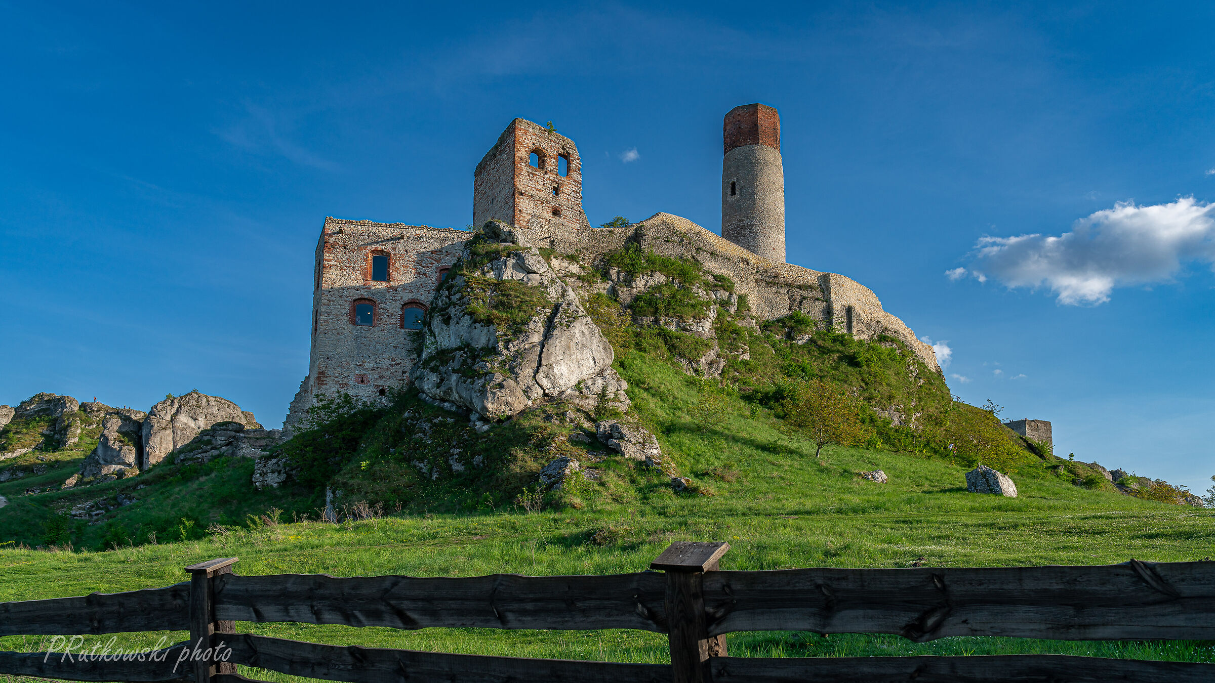 Wizyta na zámkú Olsztyn, Polska.