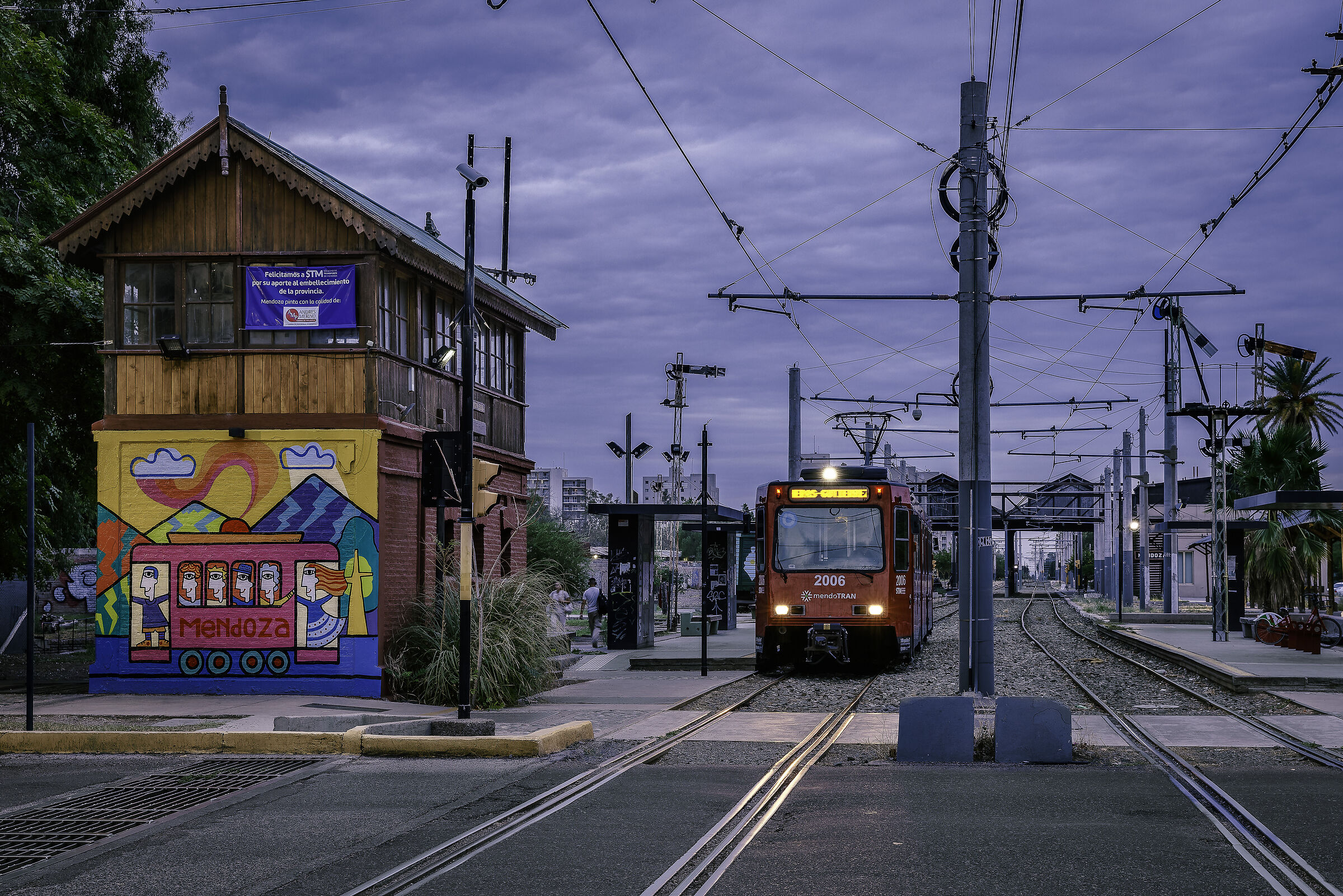 Blue hour at the old station (Mendoza - Argentina.