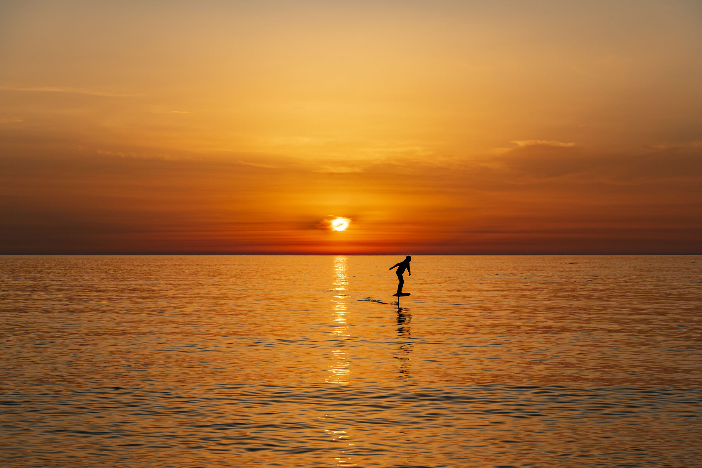 E-Foil at sunset