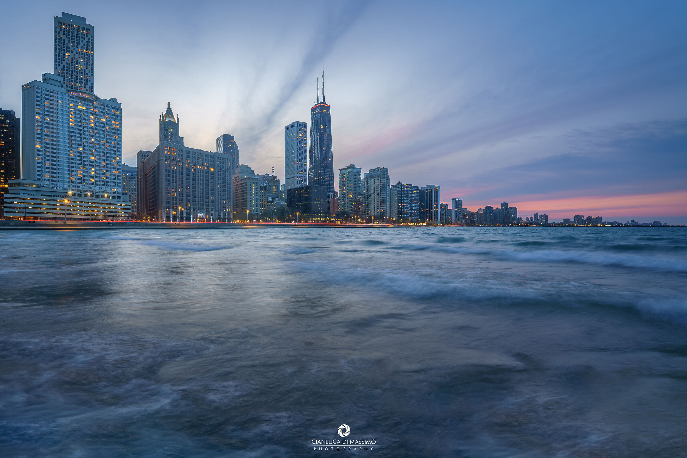 Blue Hour At North Avenue Beach