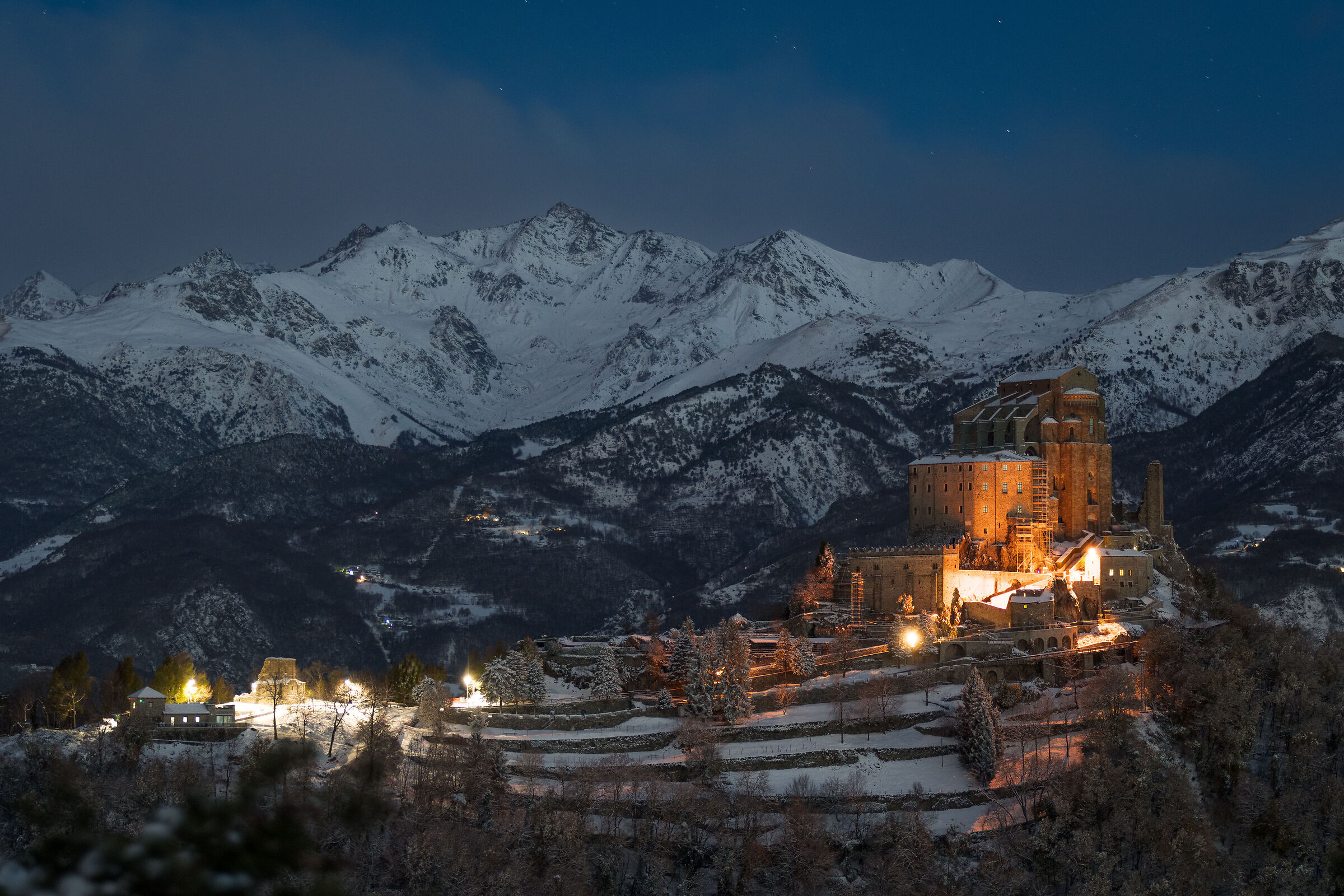 First snow, first lights ...