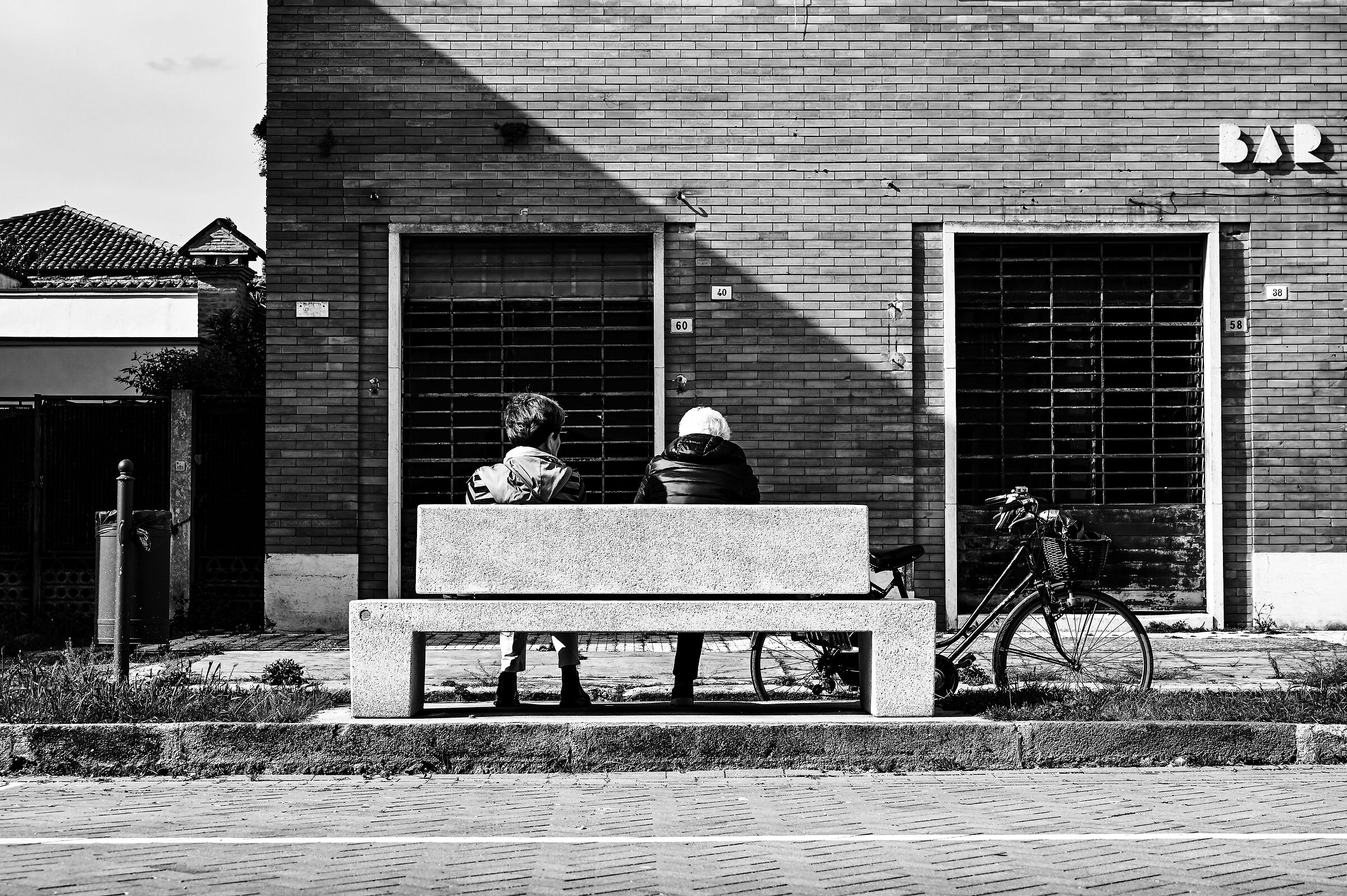 A chat at the bar(?)