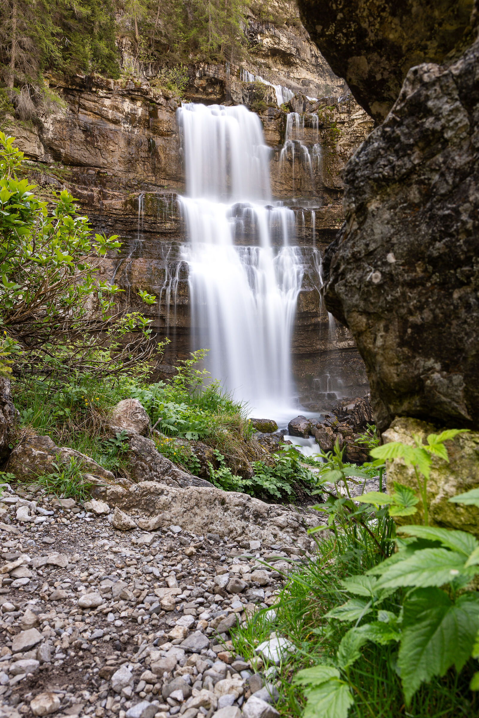 Half Vallesinella waterfalls